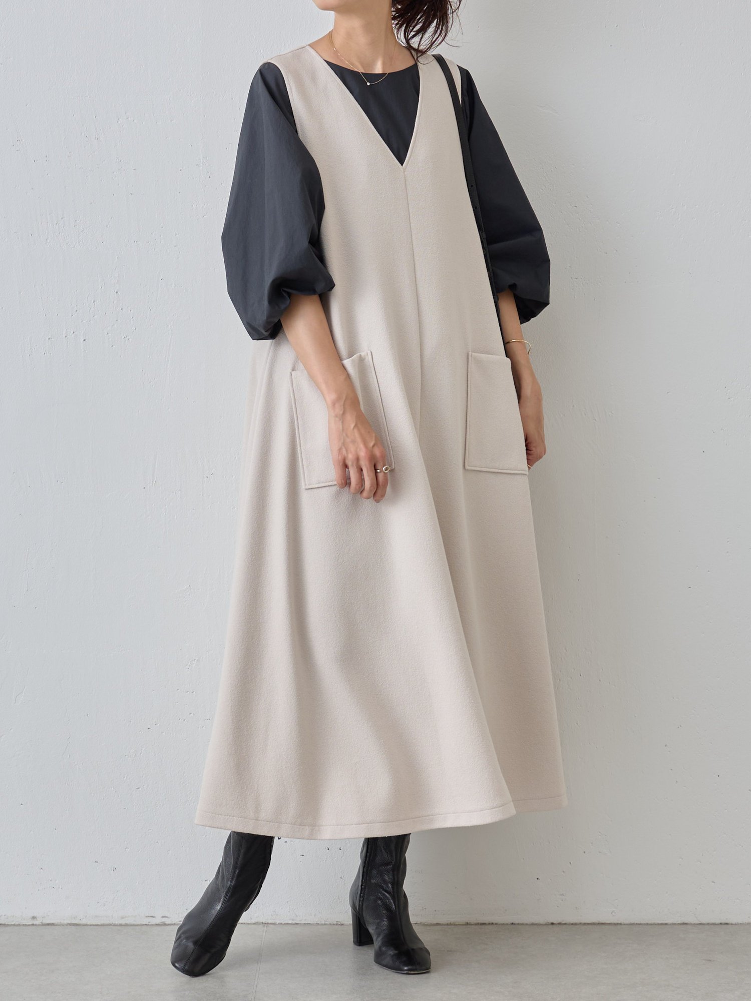 SALE／50%OFF】BEARDSLEY 《2サイズ展開》ブークレワンピース 