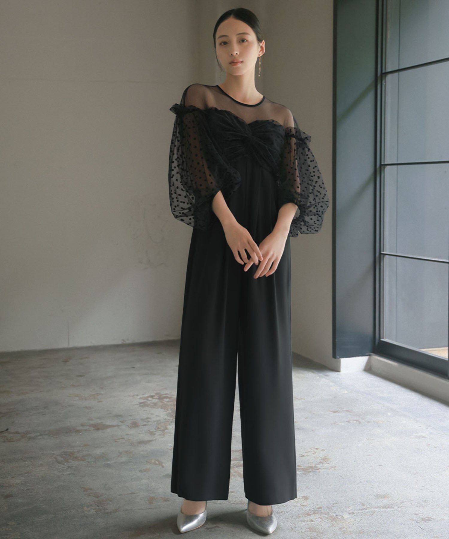 【タグ付】ドレス　セパレート　M 楽天市場】パーティードレス パンツドレス 結婚式セットアップ