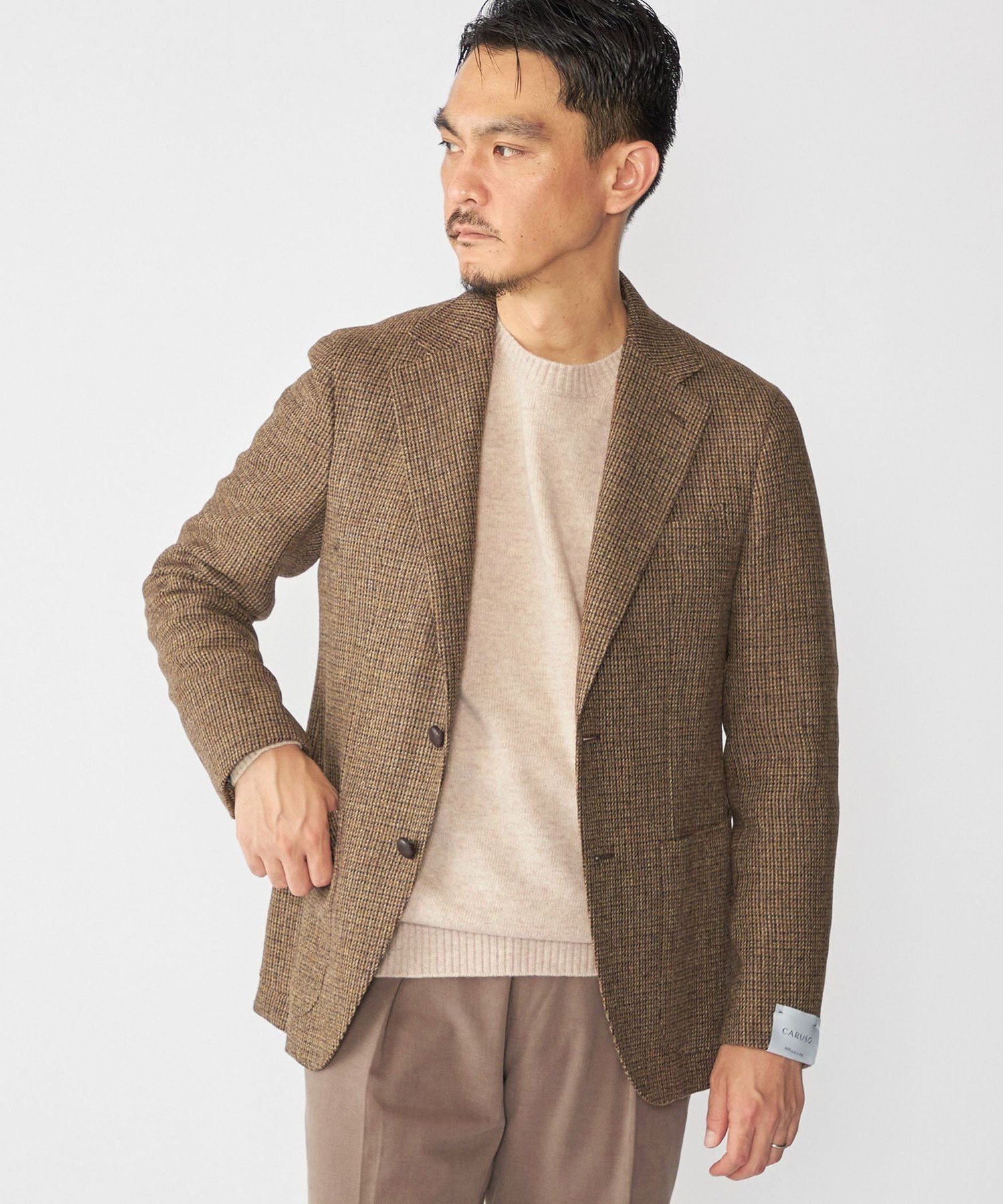 楽天市場】【SALE／50%OFF】CARUSO シアサッカー ピークドラペル