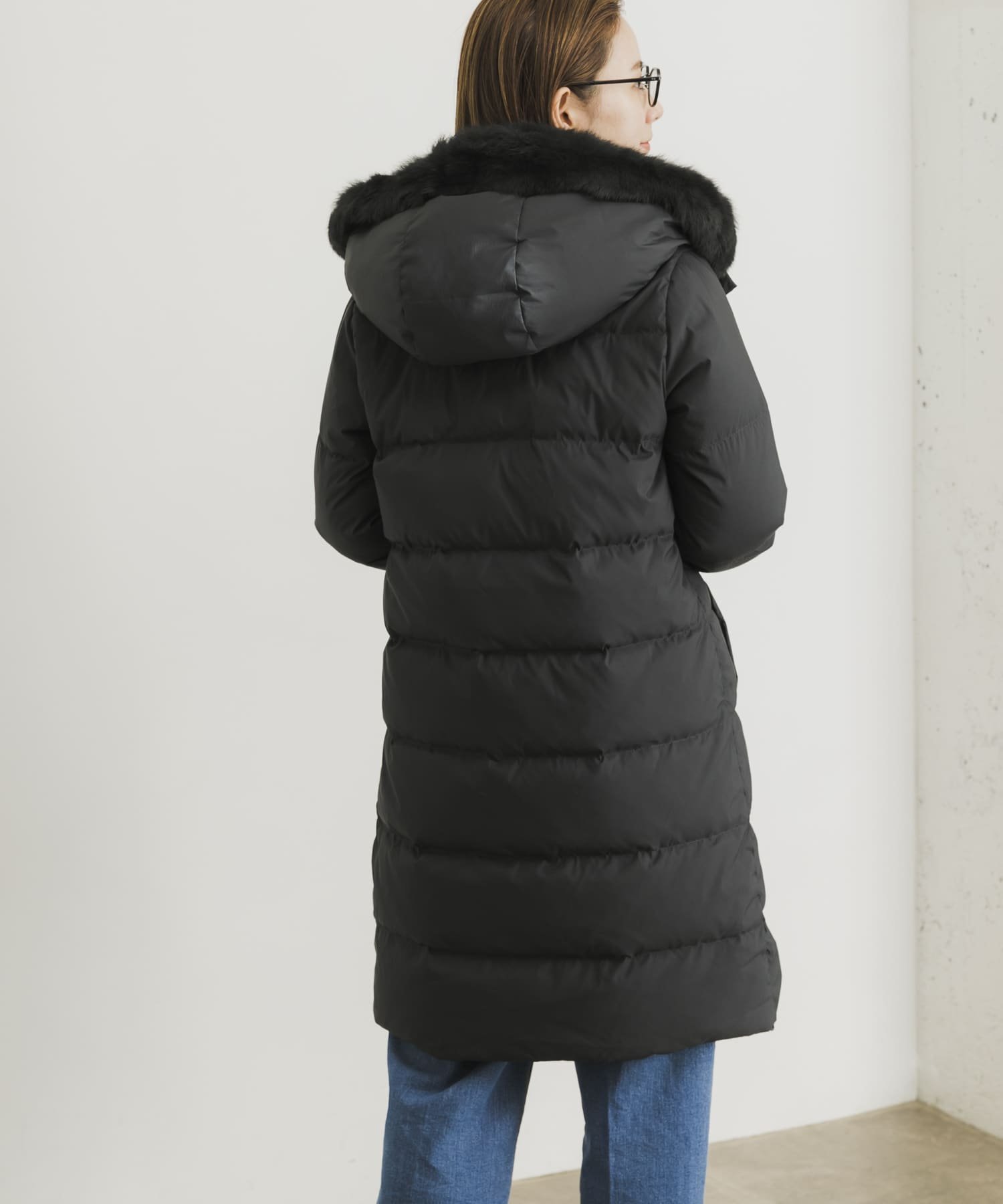 SALE／30%OFF】URBAN RESEARCH ラビットフードストレッチロングダウン 