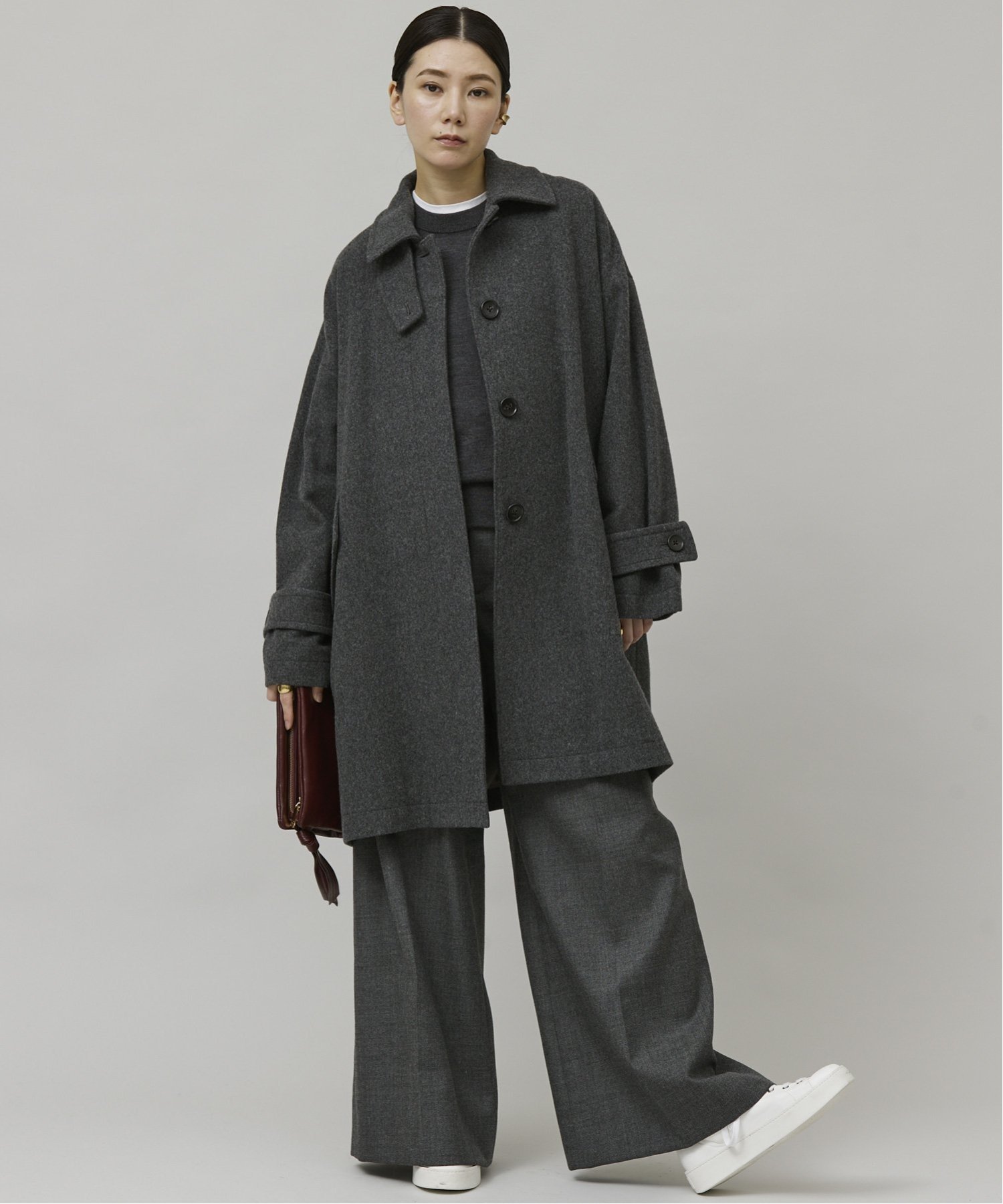 SALE／20%OFF】Curensology メルトンステンカラーコート カレン 