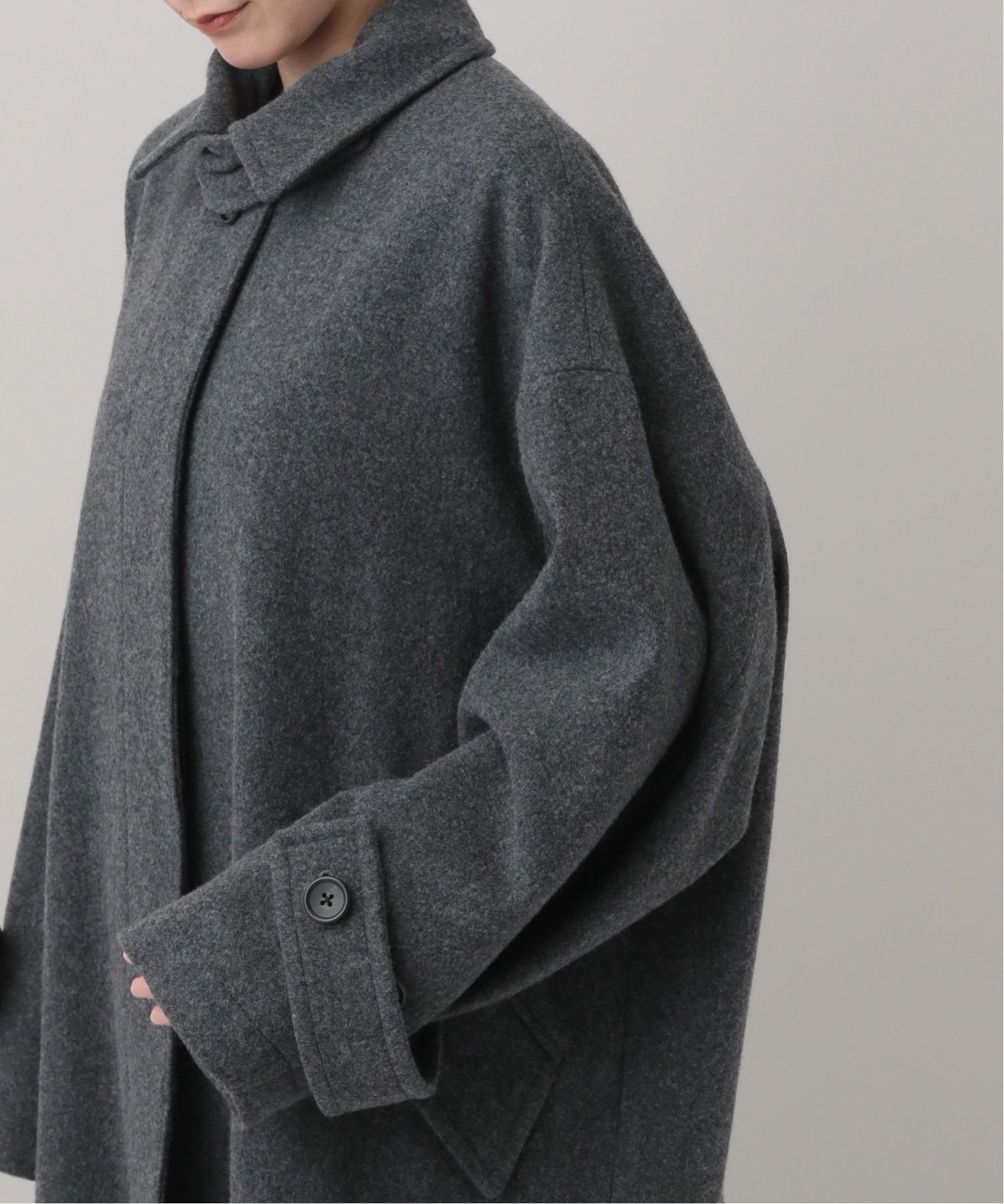 SALE／20%OFF】Curensology メルトンステンカラーコート カレン 