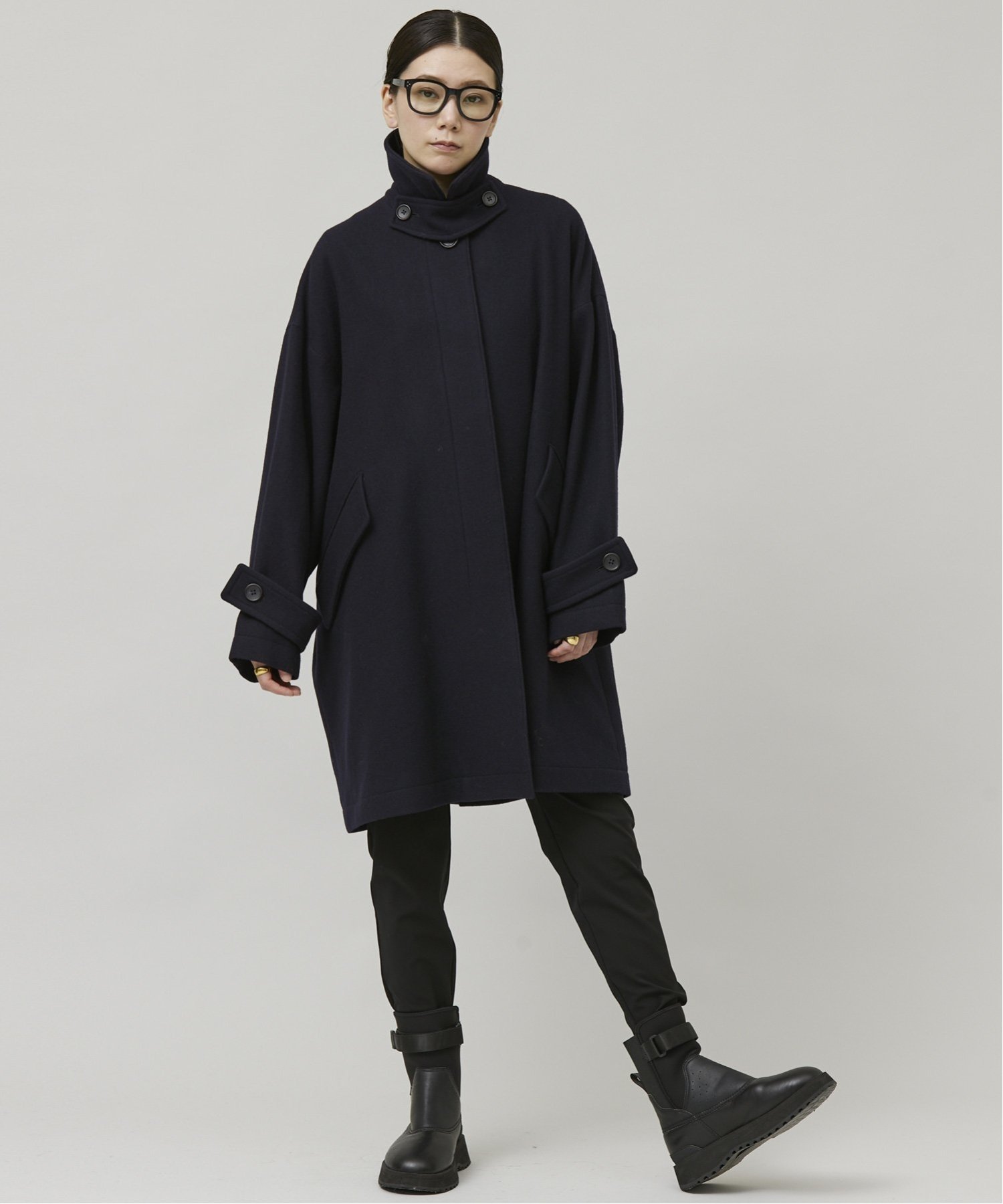 SALE／20%OFF】Curensology メルトンステンカラーコート カレン 
