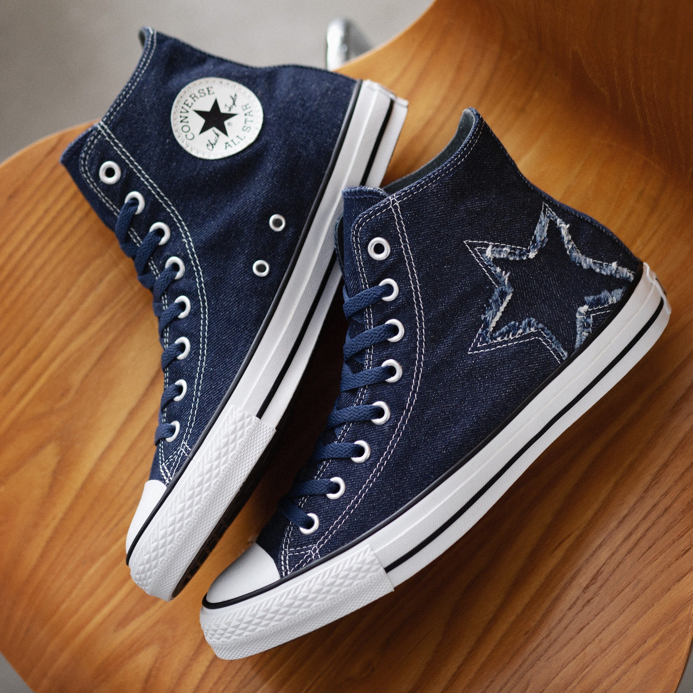 ALL⭐︎STAR コンバース　ハイカット　デニム調　ロスアンジェルスで購入　新品 ALL STAR DENIM ST HI / オールスター デニム ST HI
