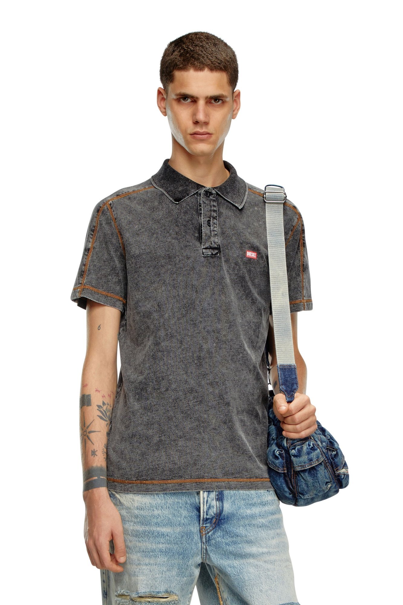 【DIESEL】10%値下げOK ディーゼル　ポロシャツ　ワッペン　サイズXL DIESEL ディーゼル ポロシャツ 00sy86 00seeg : U-STREAM - 通販