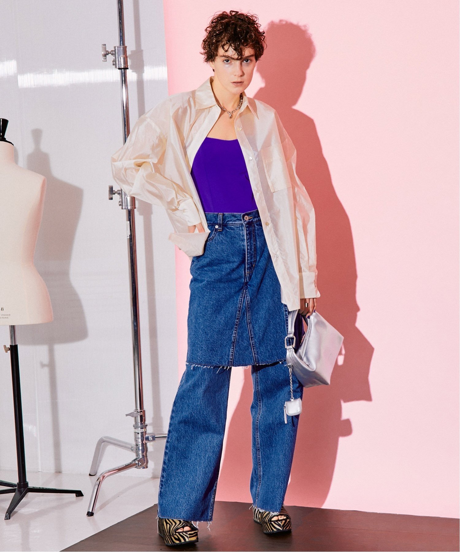 SALE／50%OFF】MAISON SPECIAL メタルハンドルバッグ メゾンスペシャル 