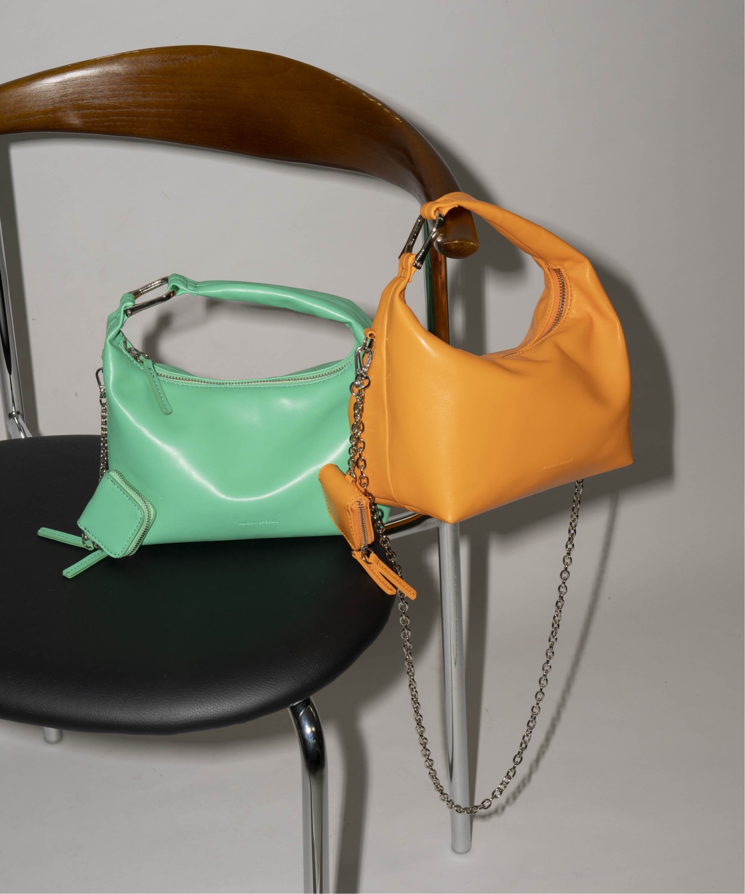 SALE／50%OFF】MAISON SPECIAL メタルハンドルバッグ メゾンスペシャル 