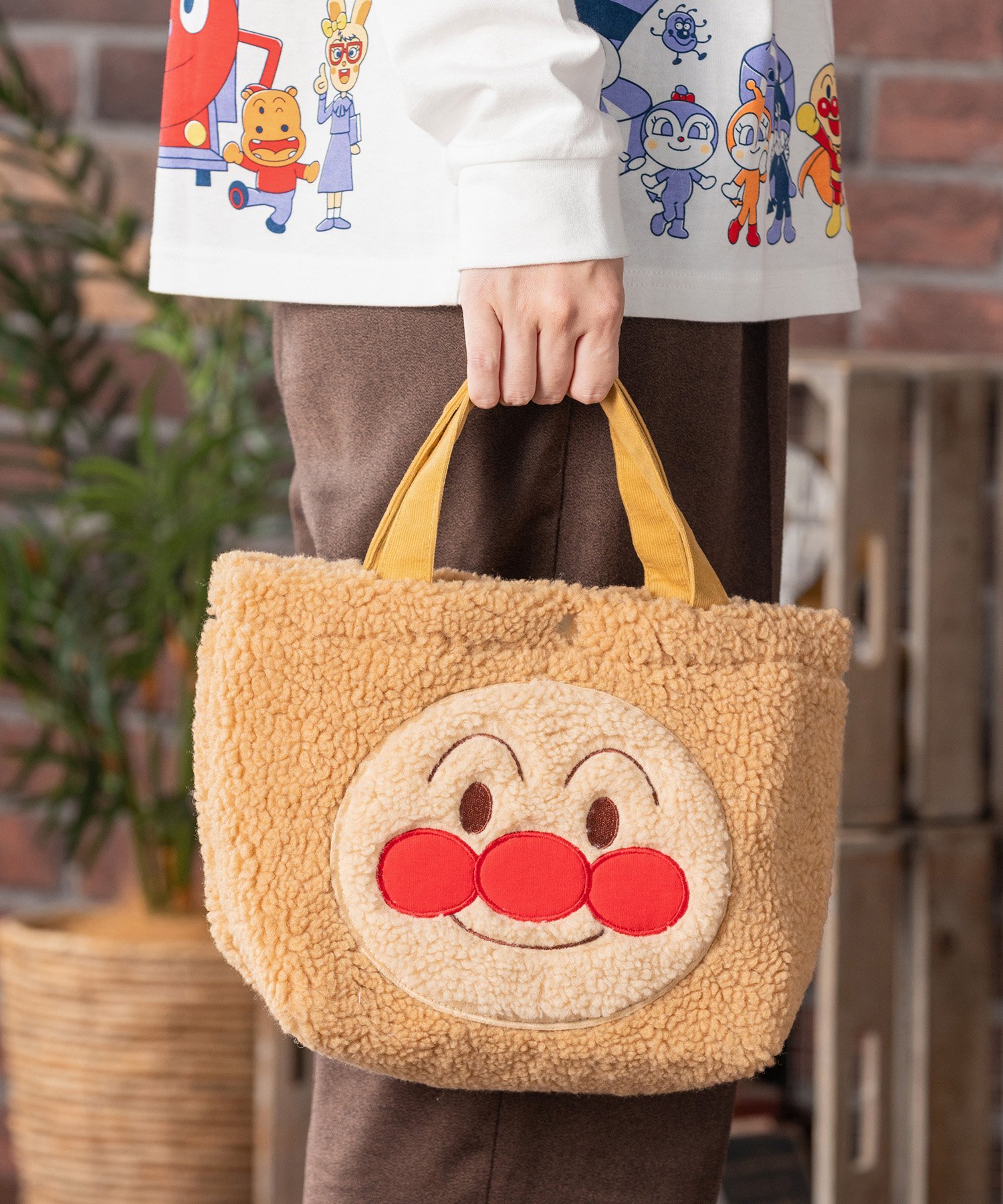アンパンマン　大・小　かごバッグ2点 ☆アンパンマン 大・小 かごバッグ2点 トートバッグ マザーズ