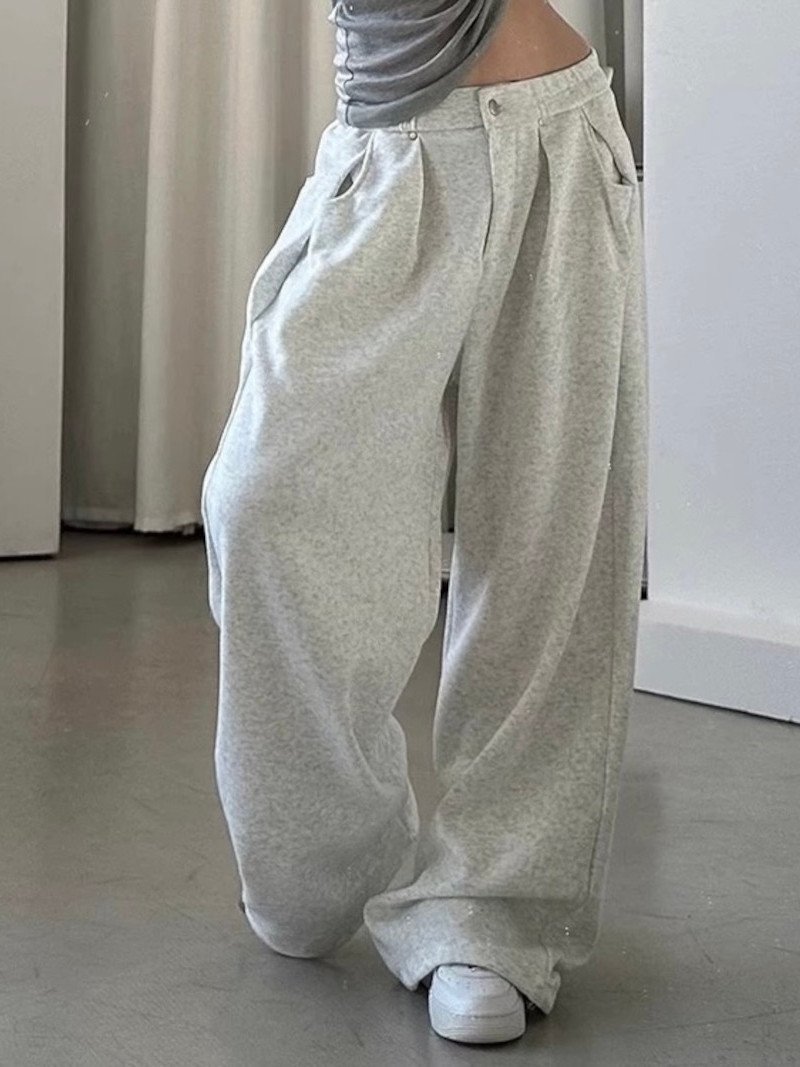 楽天市場】LADY LIKE 【春夏新作】タック入りワイドスウェットパンツ