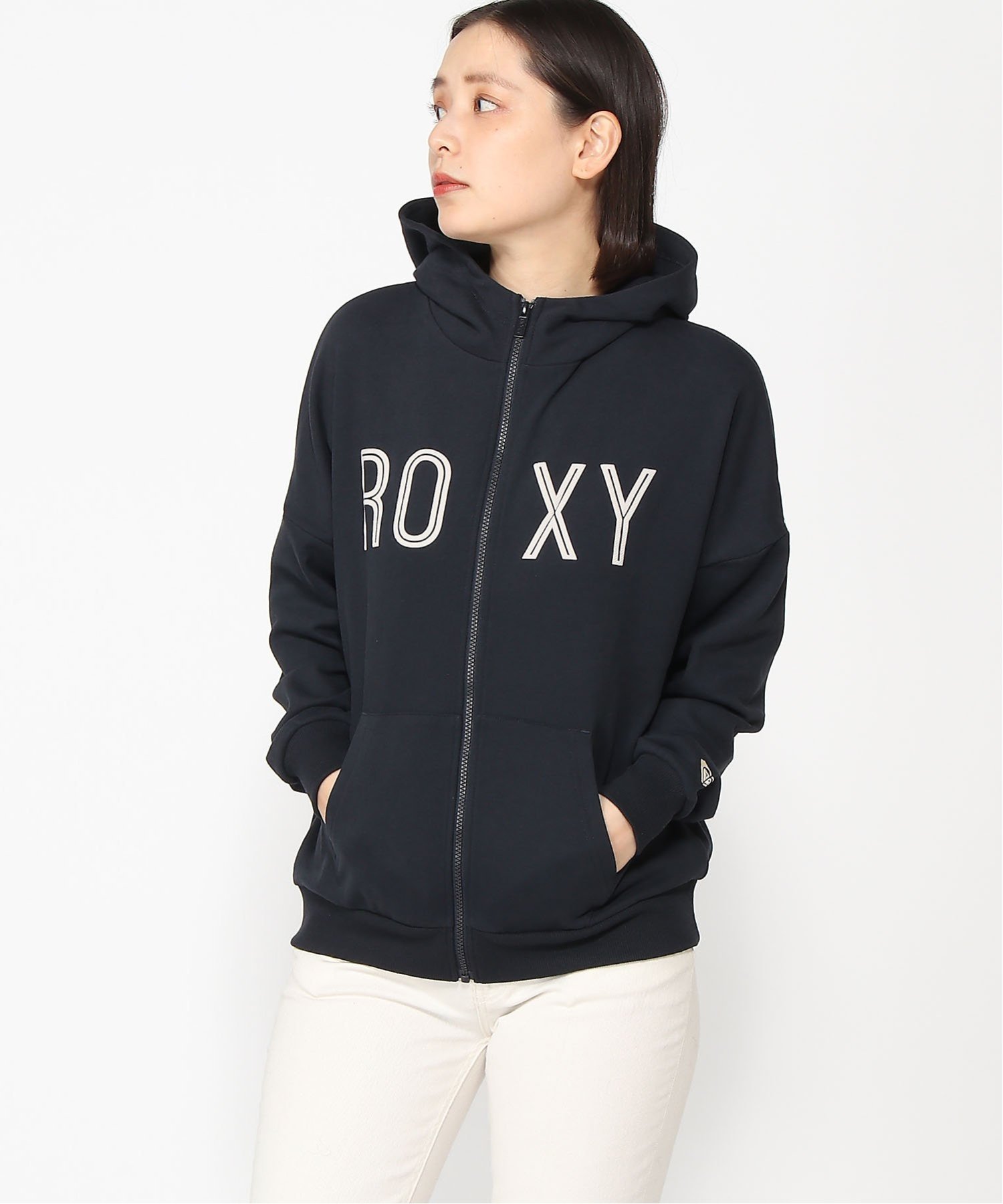 タグ付 ROXY ロキシー スキー スノボ パーカー 裏起毛 フーディ ロゴ セール】ROXY FOXIE HOODIE/ロキシージップアップパーカー