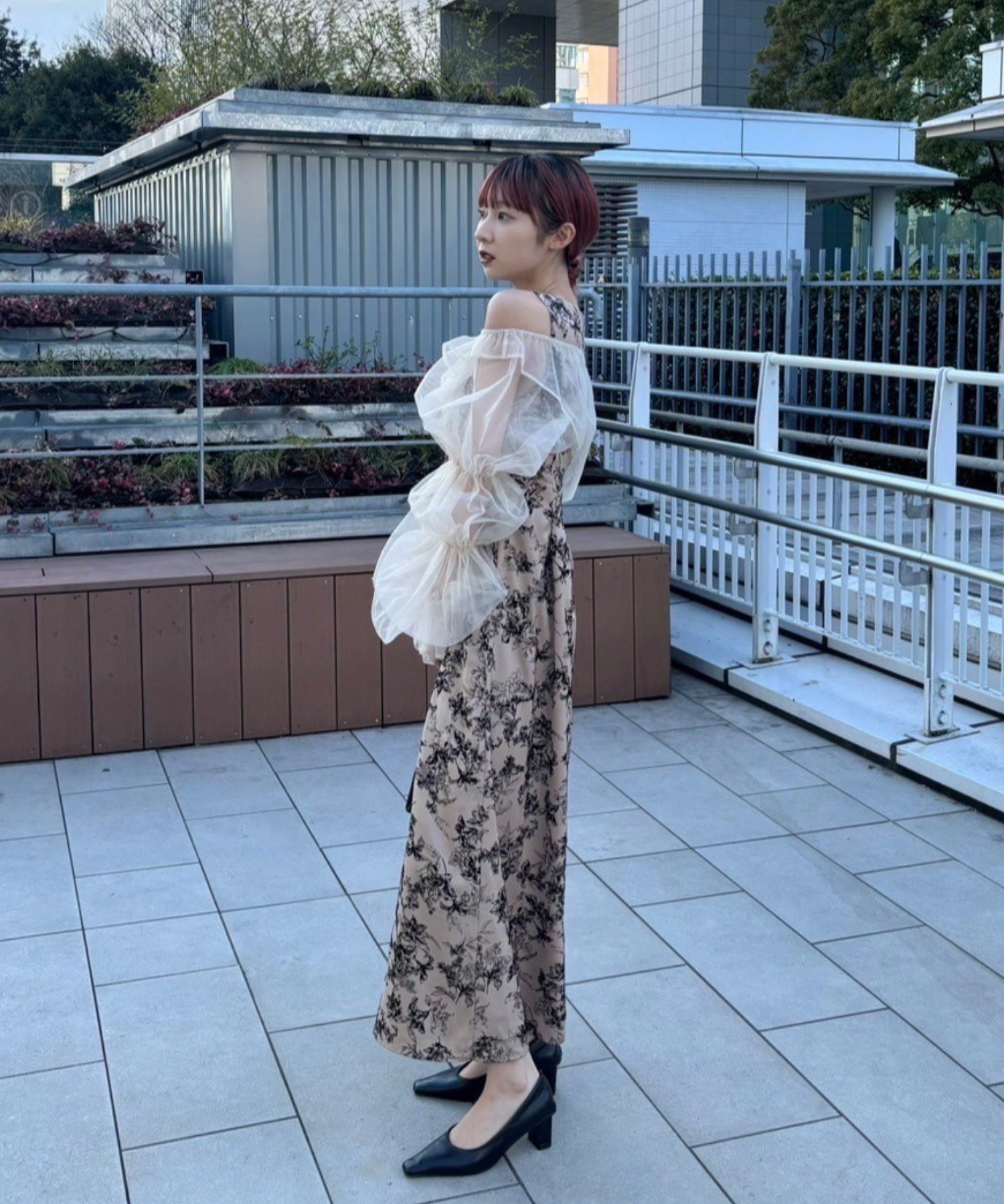 AMAIL Frower bon tulle dress / オケージョンドレス セレモニー AMAIL Frower bon tulle dress / オケージョンドレス セレモニー