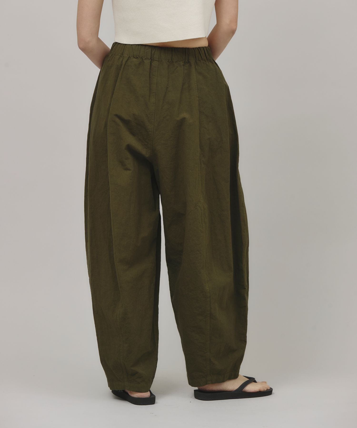 Curensology コットンリネンドロストパンツ カレンソロジー パンツ