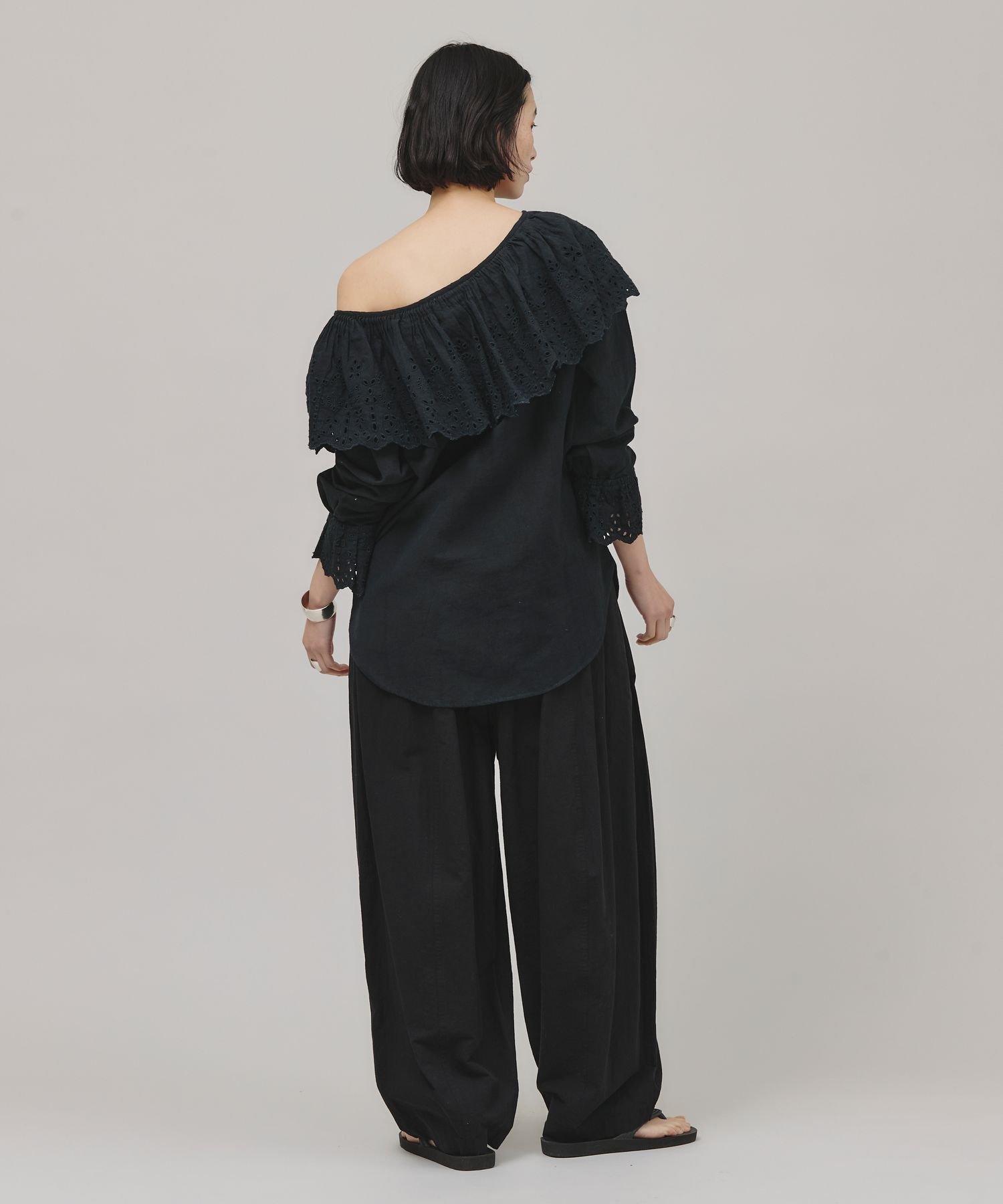 Curensology コットンリネンドロストパンツ カレンソロジー パンツ