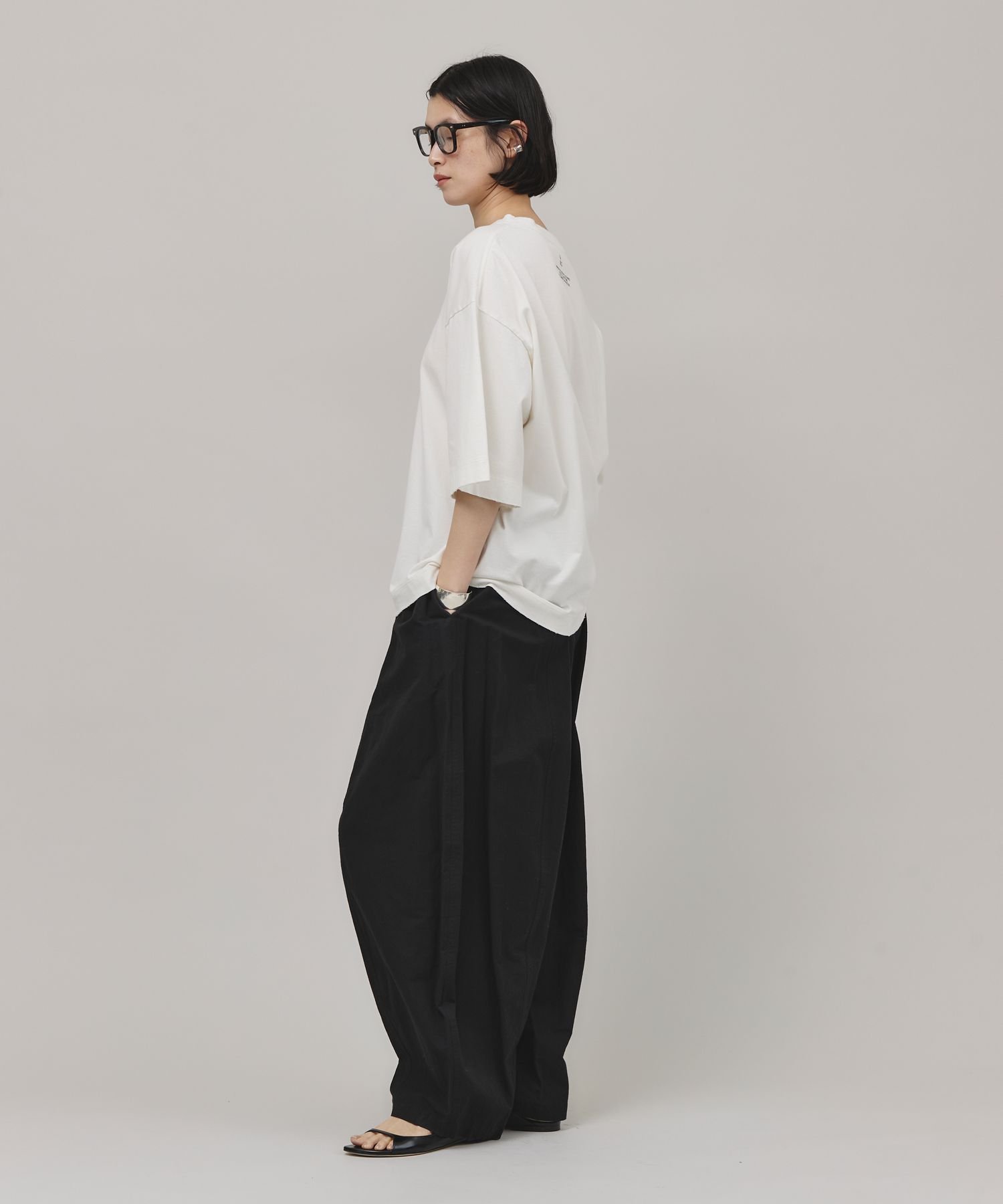 Curensology コットンリネンドロストパンツ カレンソロジー パンツ