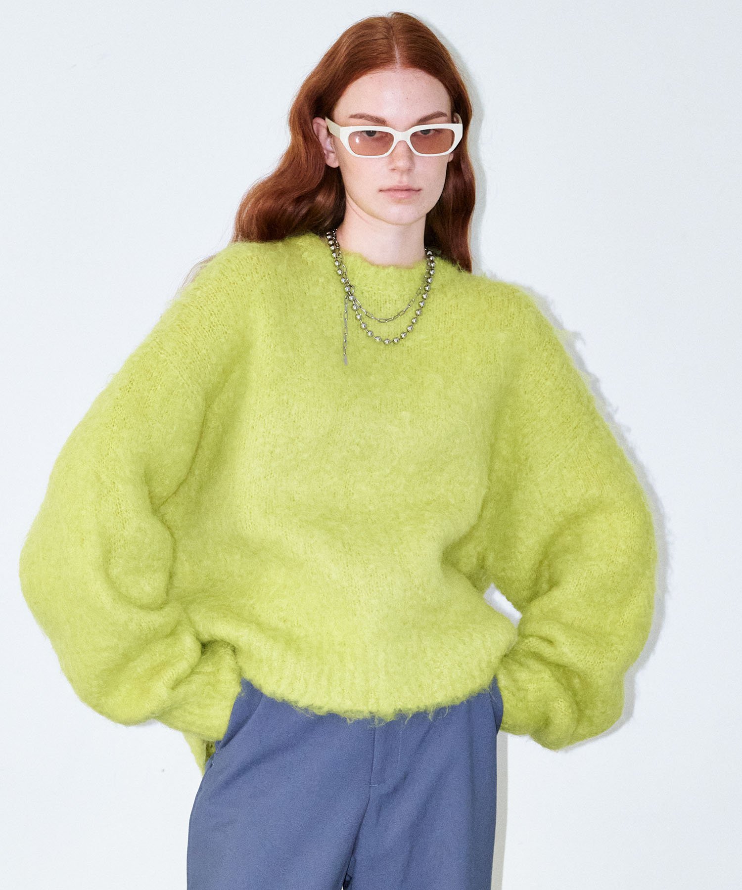 MAISON SPECIAL モヘアシャギーショートニットプルオーバー メゾン 