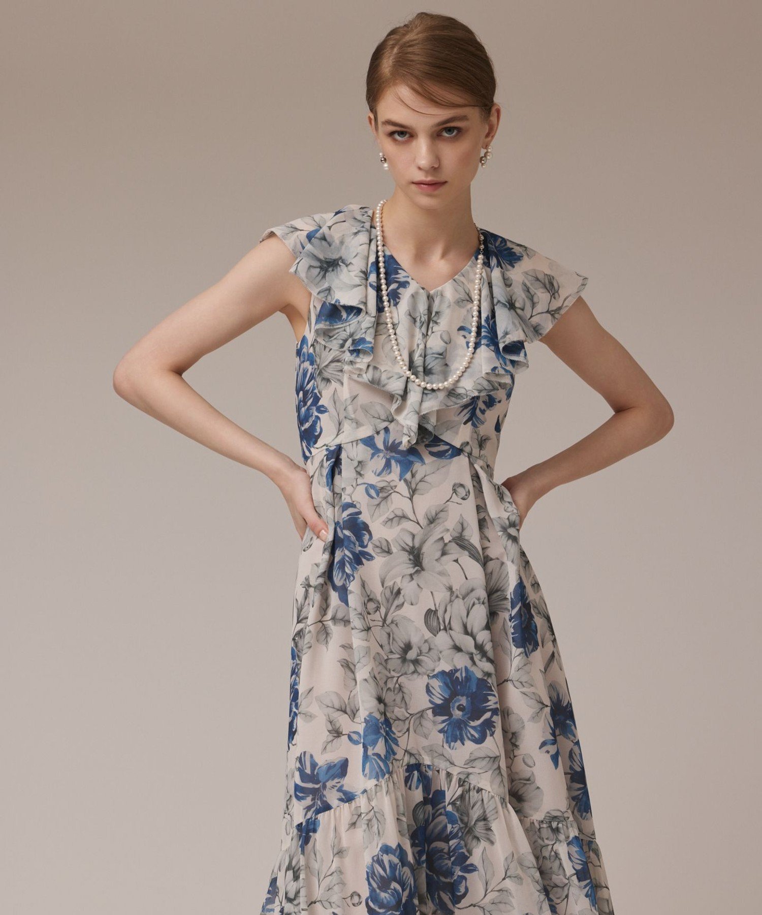 楽天市場】グレーププリントティアードワンピース GRACE CONTINENTAL