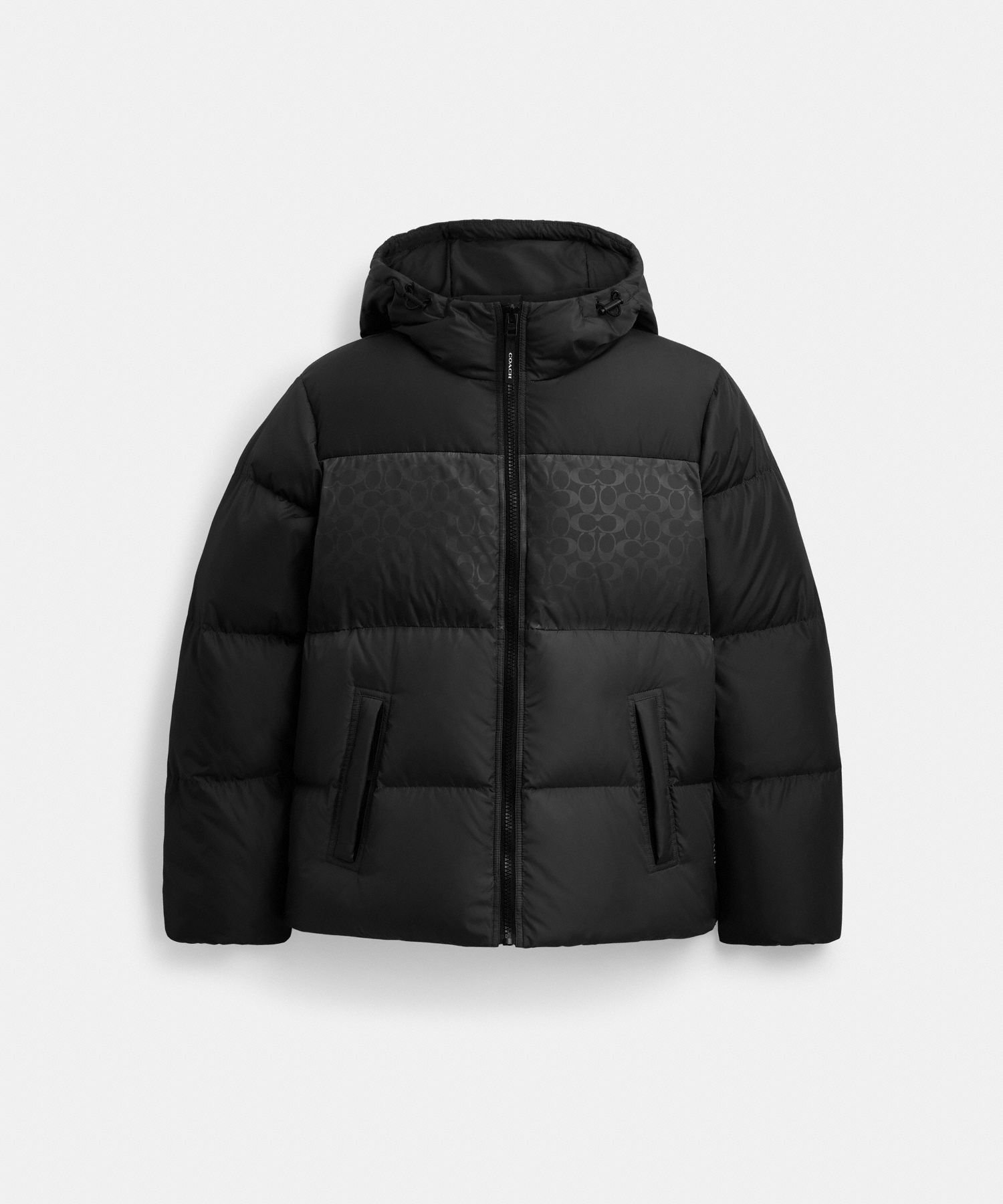 【10月末までセール！】COACH　ブラック M ダウンジャケット 楽天市場】COACH OUTLET 【公式】シグネチャー ダウン ジャケット