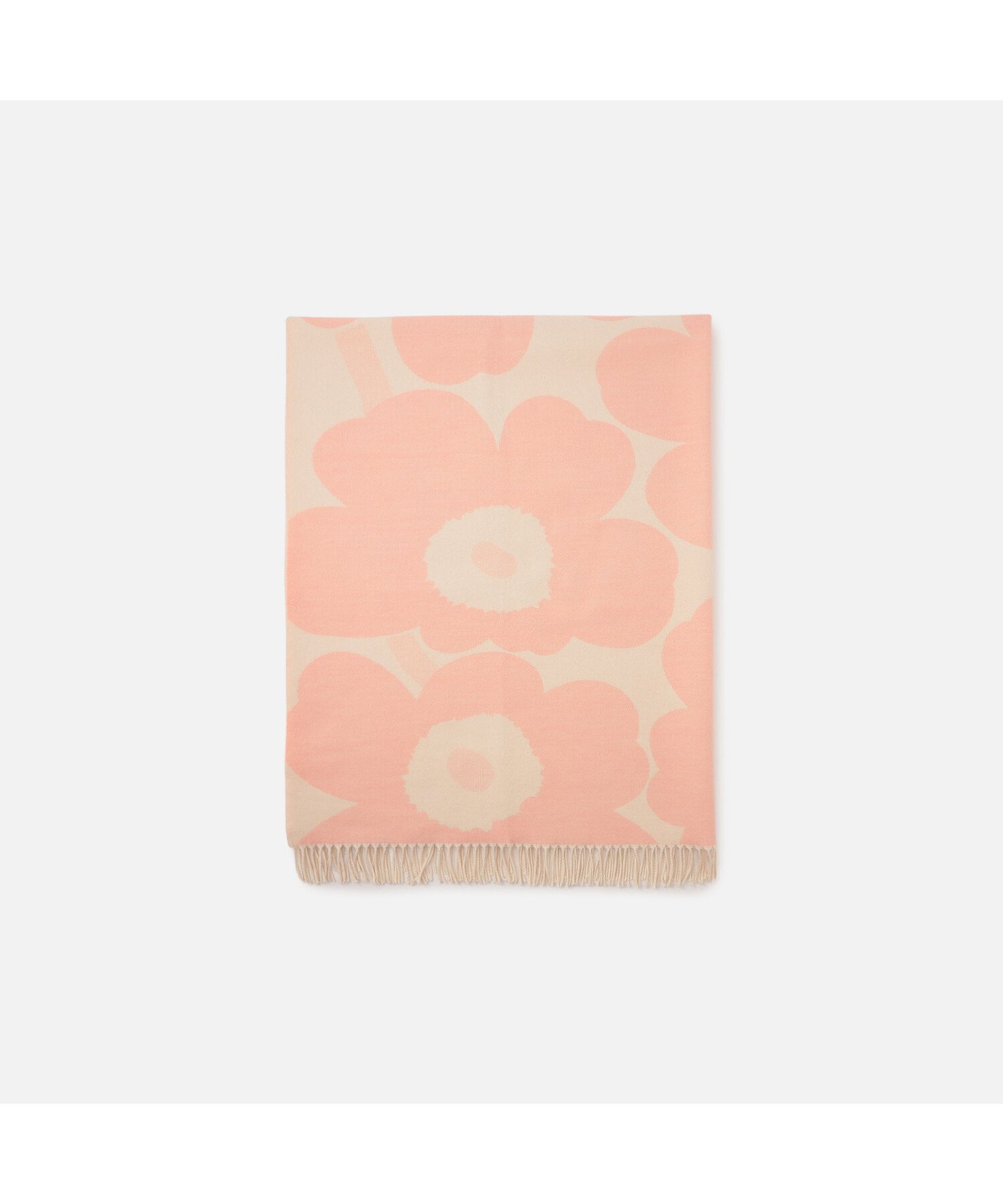 【即購入OK】マリメッコ　ブランケット　大判　ウール 楽天市場】マリメッコ ウニッコ ブランケット / ブラック×ホワイト