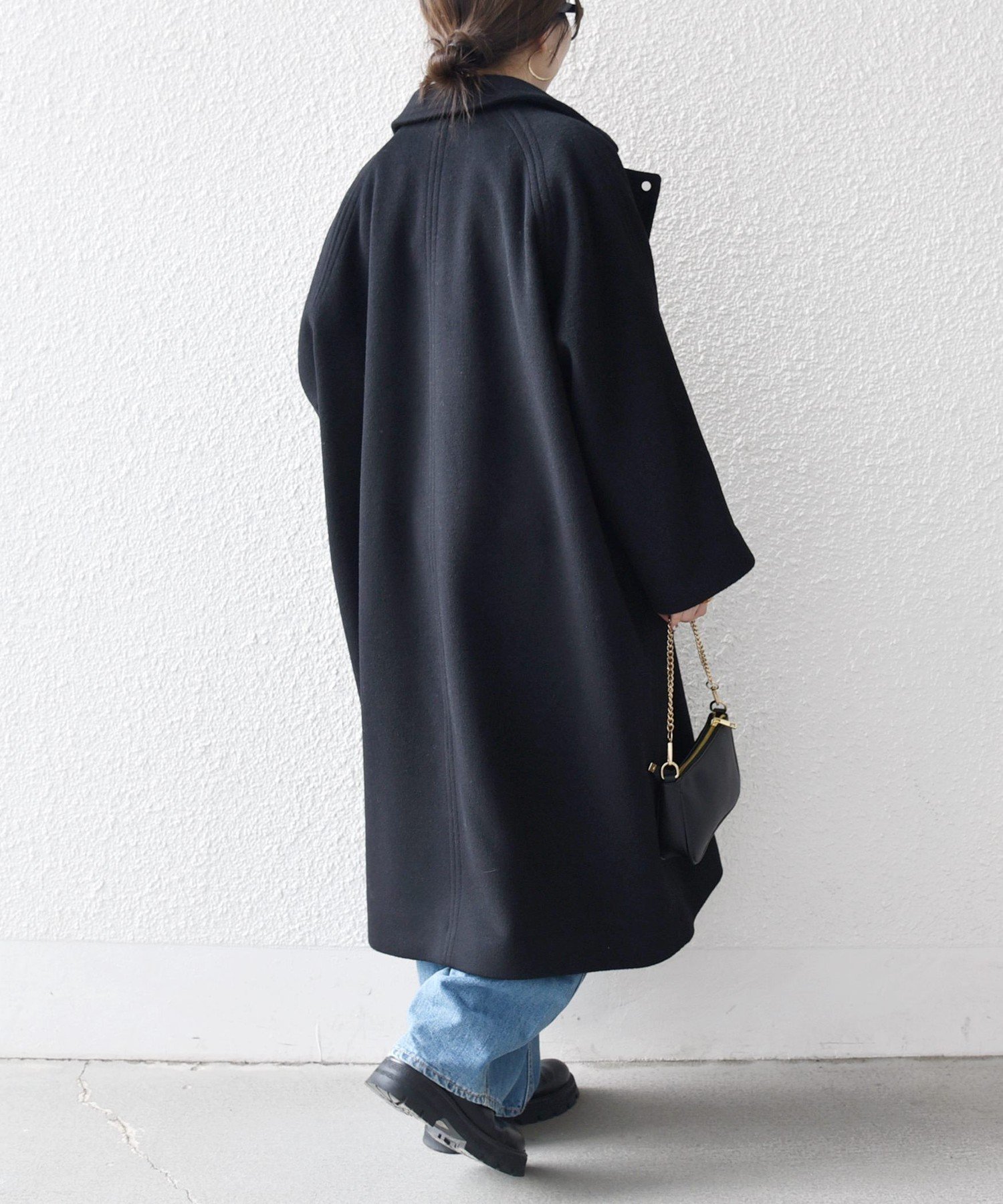 SHIPS any 【WEB限定】SHIPS any: バルマカーン コクーン コート 25AW