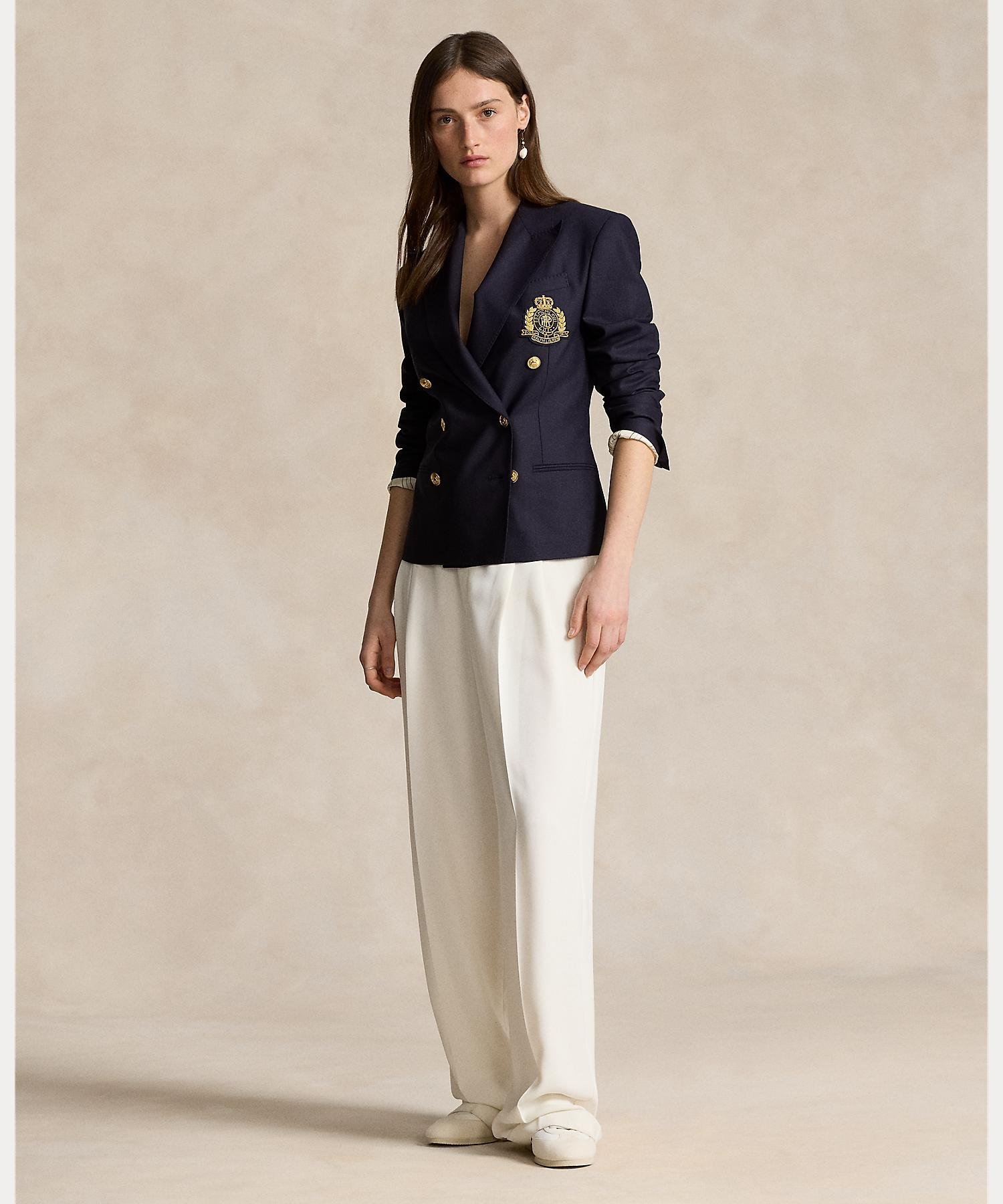 【新品・未使用】ポロラルフローレン　ダブルブレステッド　クレスト　ブレザー POLO RALPH LAUREN ダブルブレステッド クレスト ブレザー ラルフ