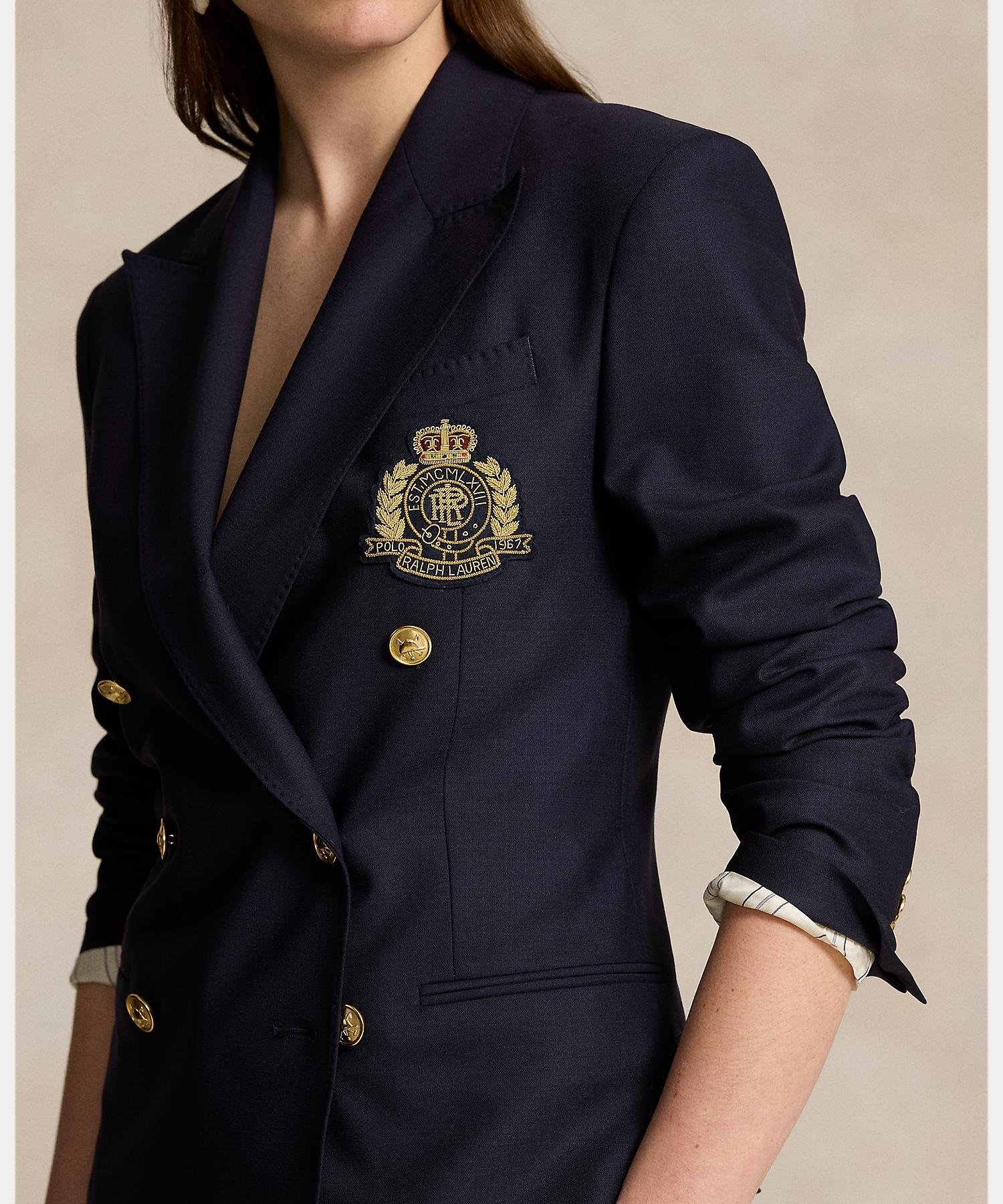 POLO RALPH LAUREN ダブルブレステッド クレスト ブレザー ラルフ