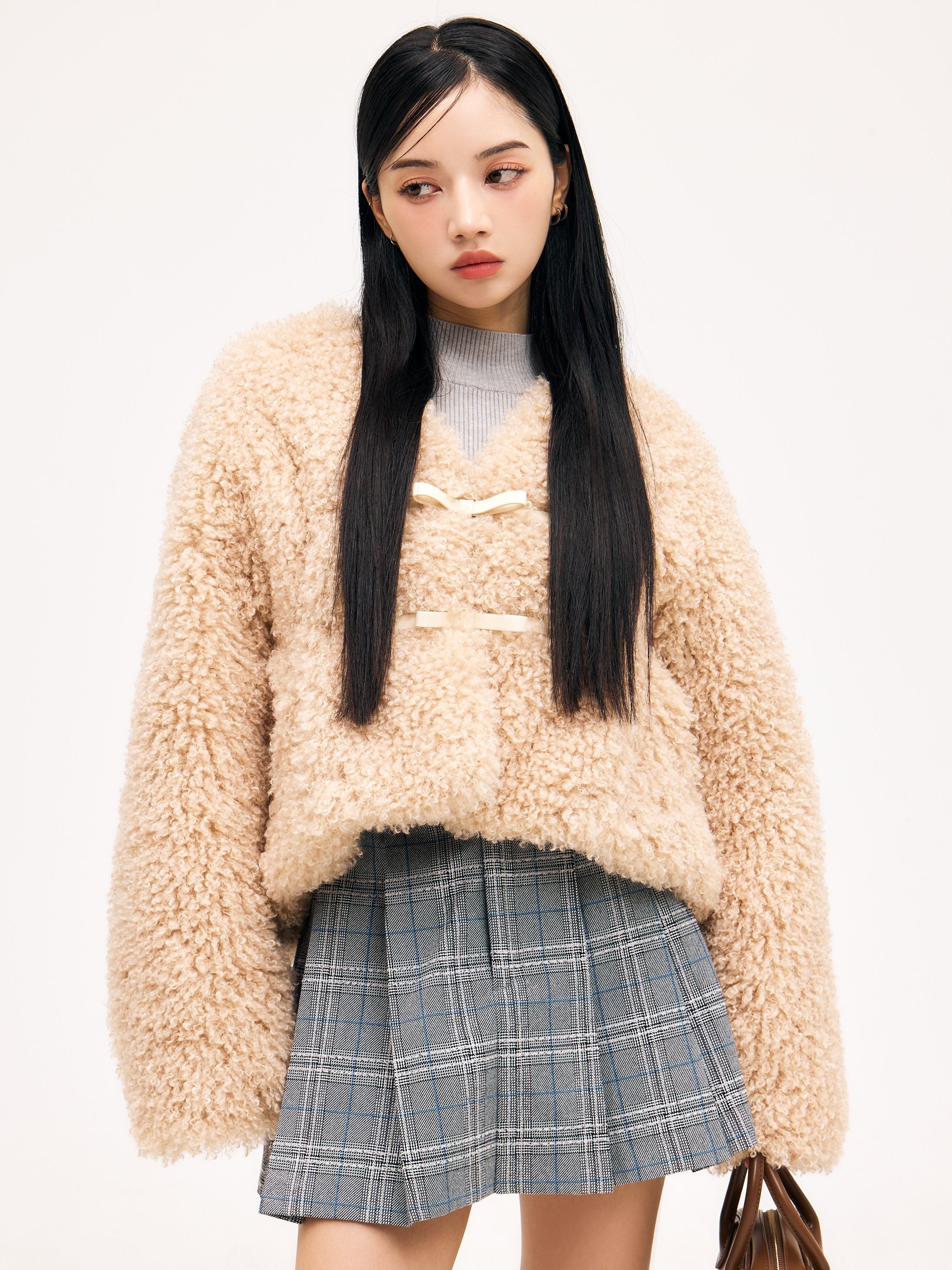 SALE／50%OFF】eimy istoire French poodle fur リボンジャケット
