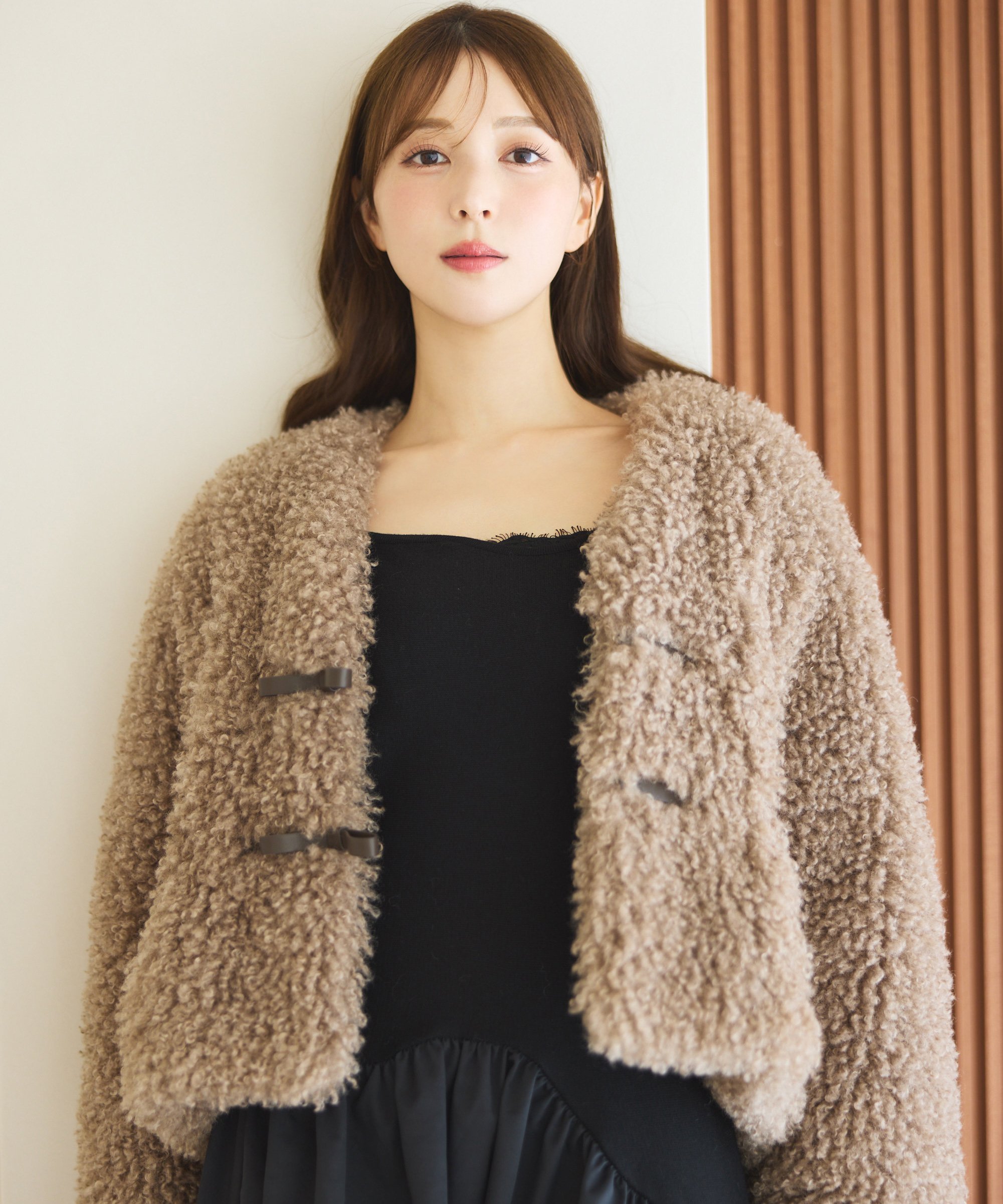 SALE／50%OFF】eimy istoire French poodle fur リボンジャケット 