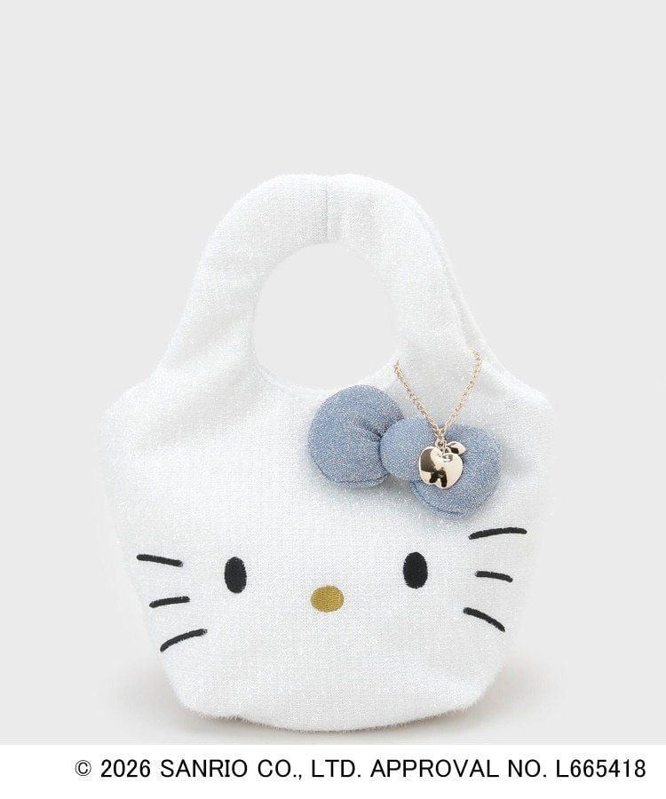 OPAQUE.CLIP ◆【ハローキティ】キラふわマルシェバッグ オペークドットクリップ バッグ ハンドバッグ ブラック ホワイト ベージュ【送料無料】画像