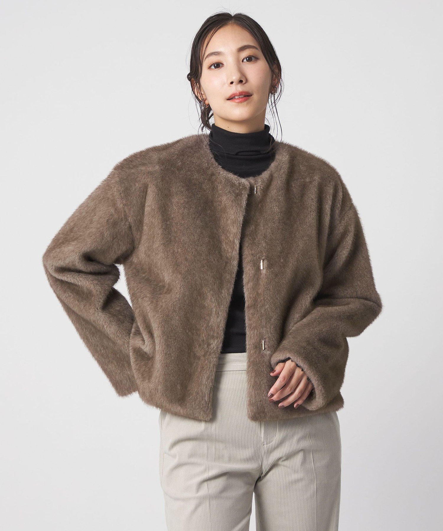 楽天市場】【SALE／70%OFF】フェイクファー*ナイロン コンビブルゾン