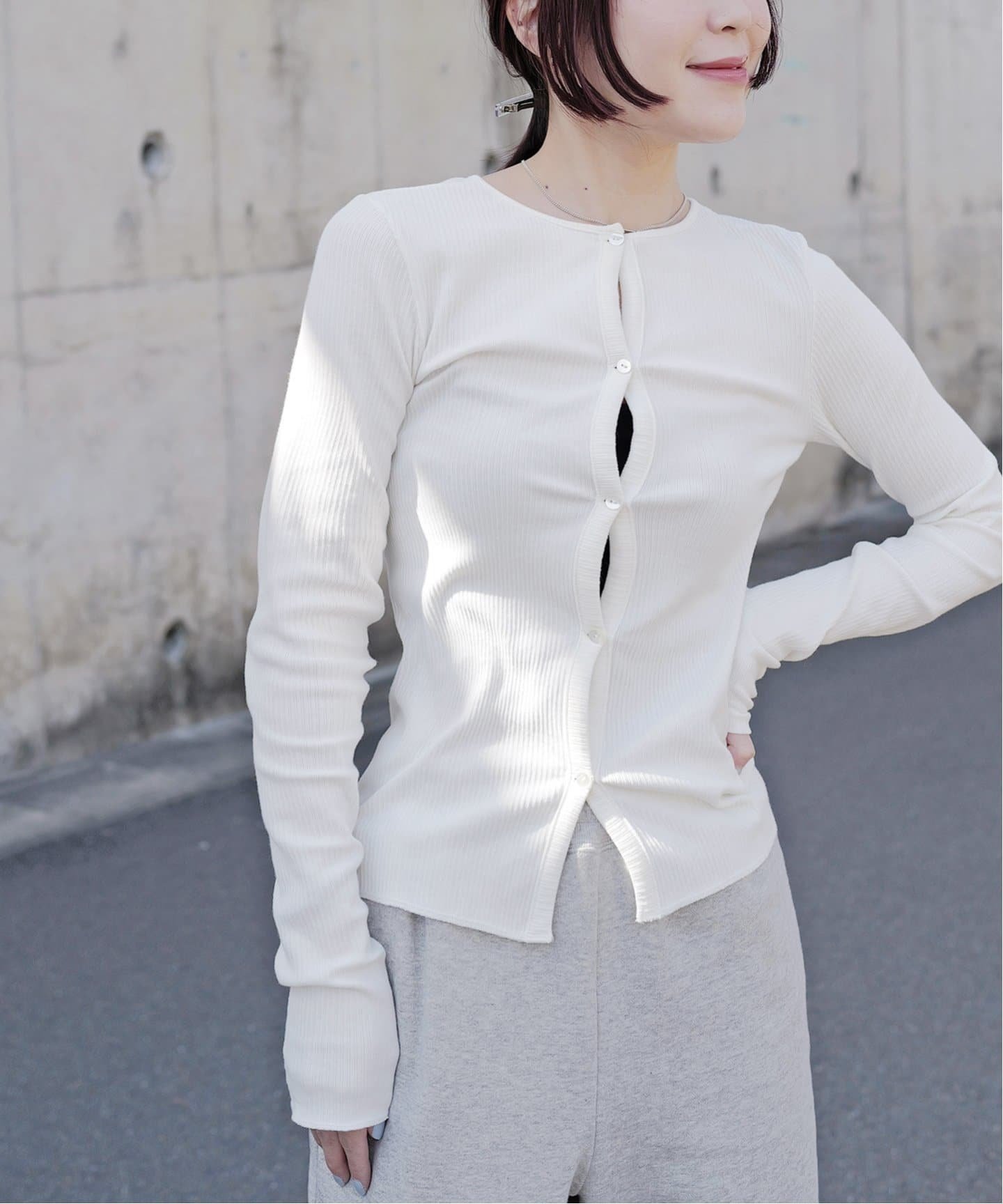 SALE／30%OFF】plage O rib カーディガン プラージュ トップス 