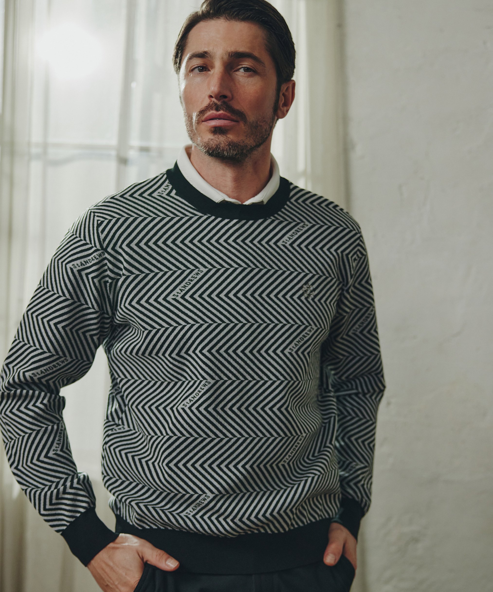 セントアンドリュース プルオーバーニット 楽天市場】【SALE／30%OFF】St ANDREWS 14G STロゴジャガード