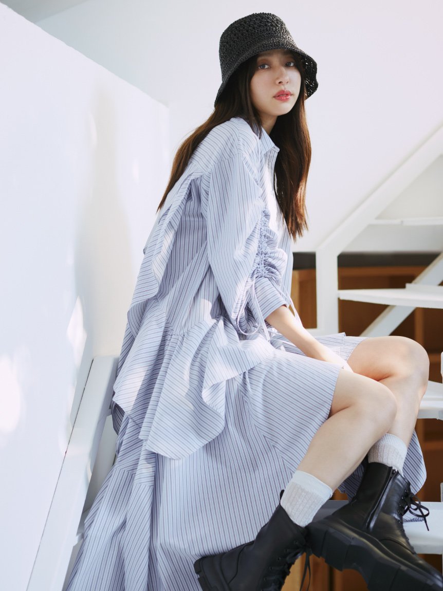 SALE／40%OFF】SNIDEL ボリュームイレヘムワンピース スナイデル  