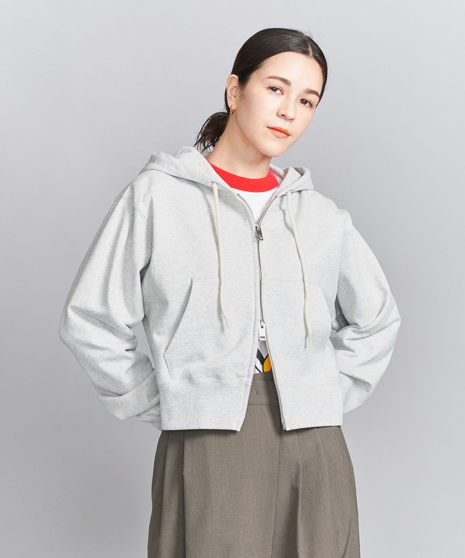 BEAUTY&amp;YOUTH UNITED ARROWS ビューティアンドユース ユナイテッドアローズ テクスチャージャガードプルオーバー  グレー系 - ビューティー＆ユース ユナイテッドアローズのグレー プルオーバーの