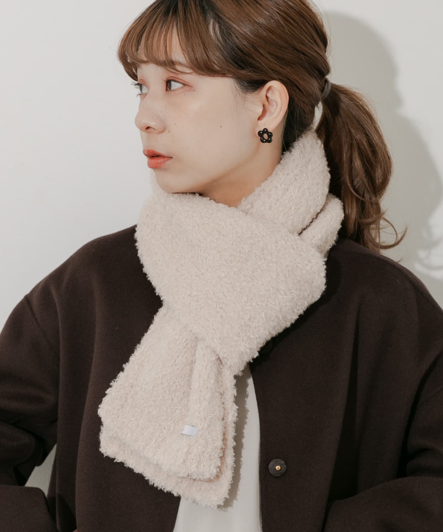 楽天市場】satoseni standard SHION Knit muffler ニット マフラー