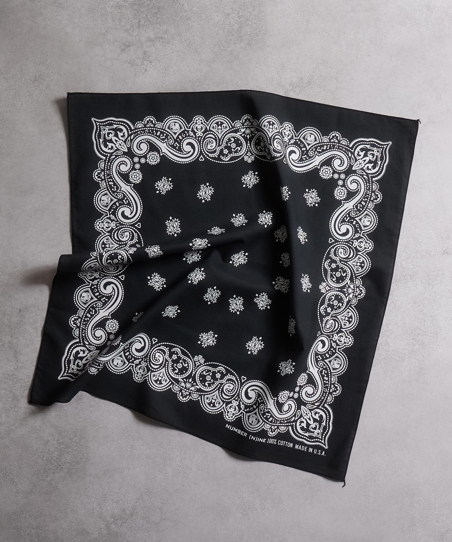 NUMBER (N)INE 05SS バンダナ NUMBER(N)INE/ナンバーナイン】PAISLEY PRINTED BANDANA MADE IN