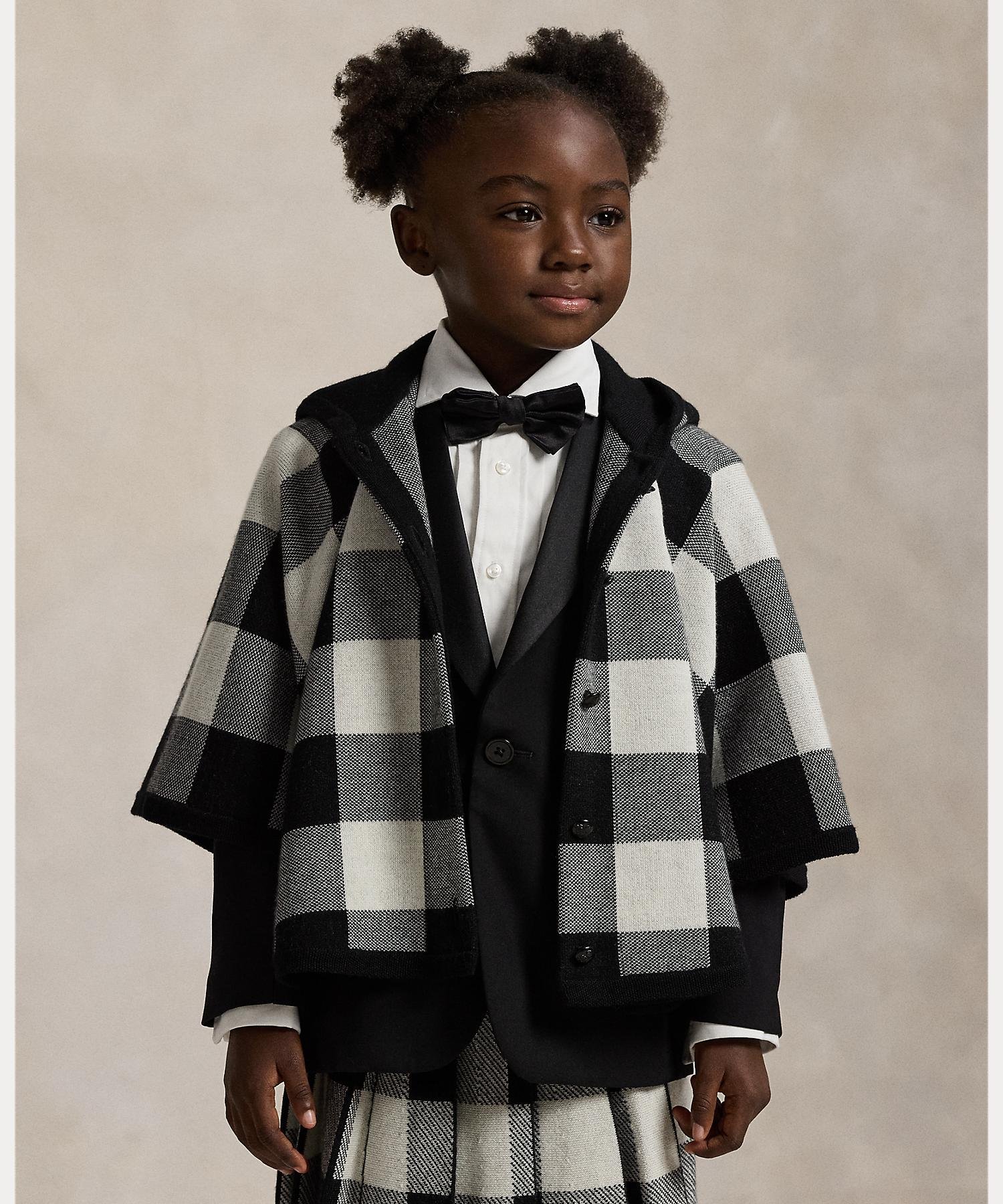 楽天市場】【RALPH LAUREN プラッド ウール ポンチョ チェック 18-24M