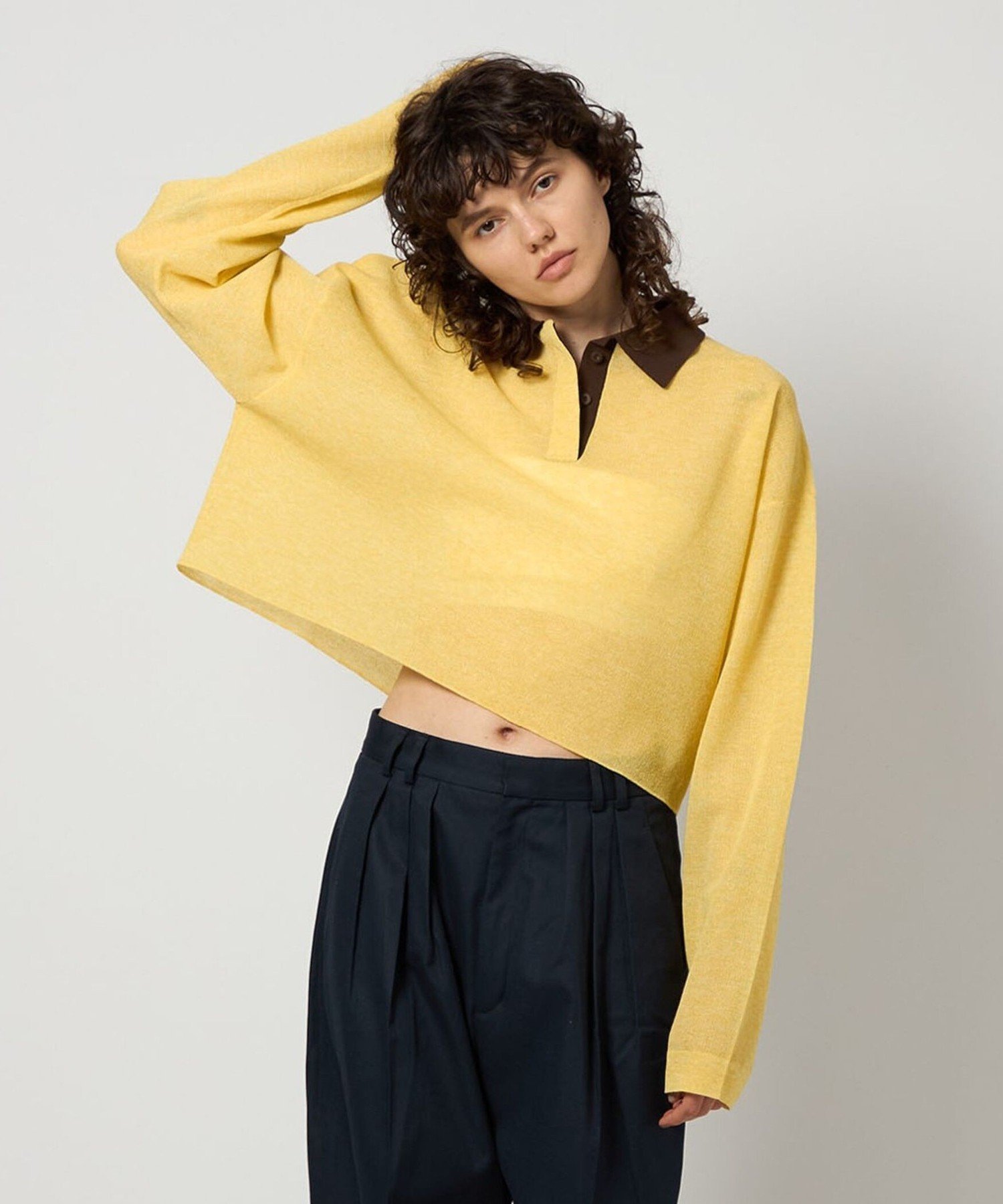 楽天市場】＜6(ROKU)＞SHEER JAQUARED RUGBY SHIRT KNIT/ニット