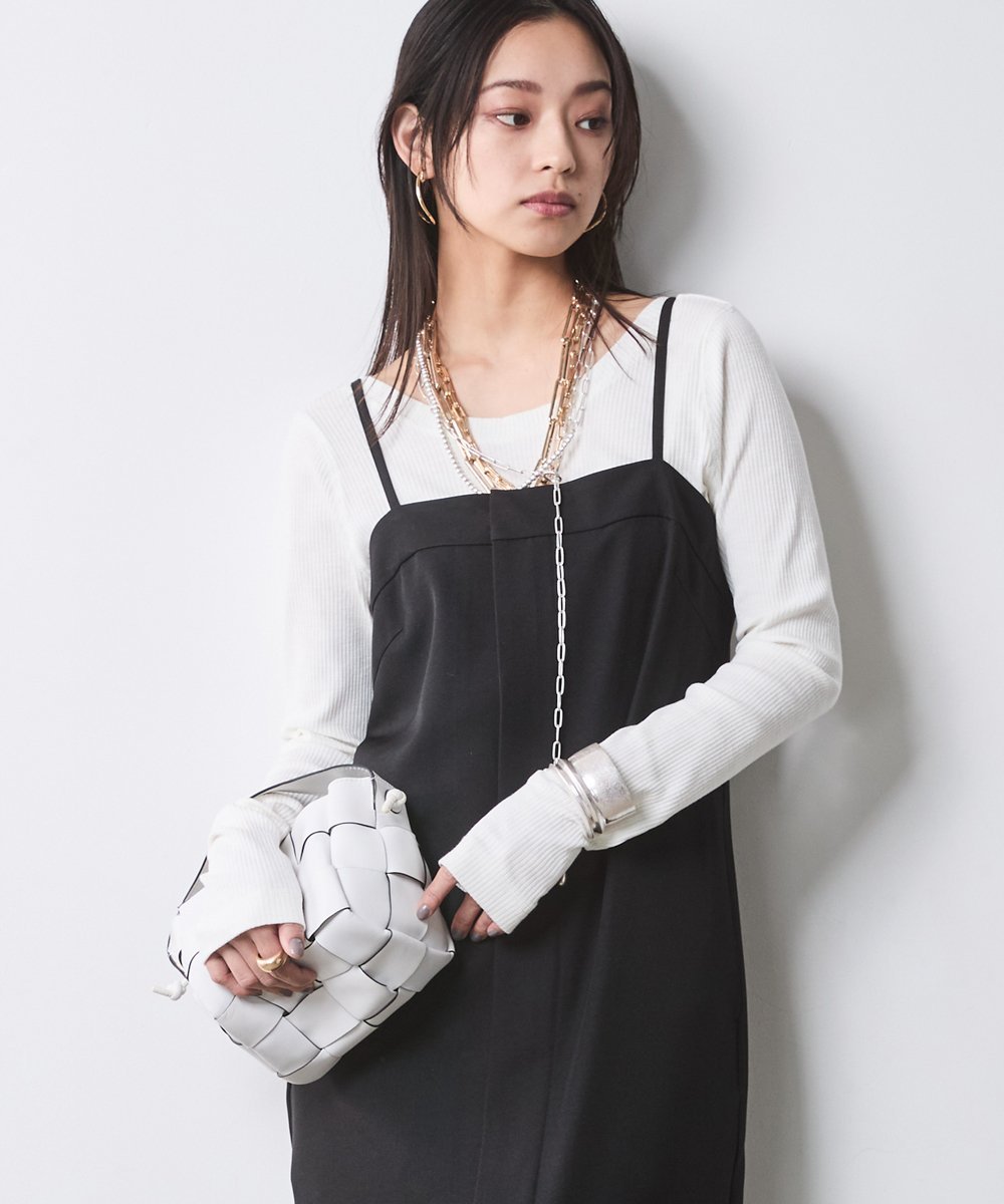 MAISON SPECIAL シャーリングチュールコンビカットトップ メゾン