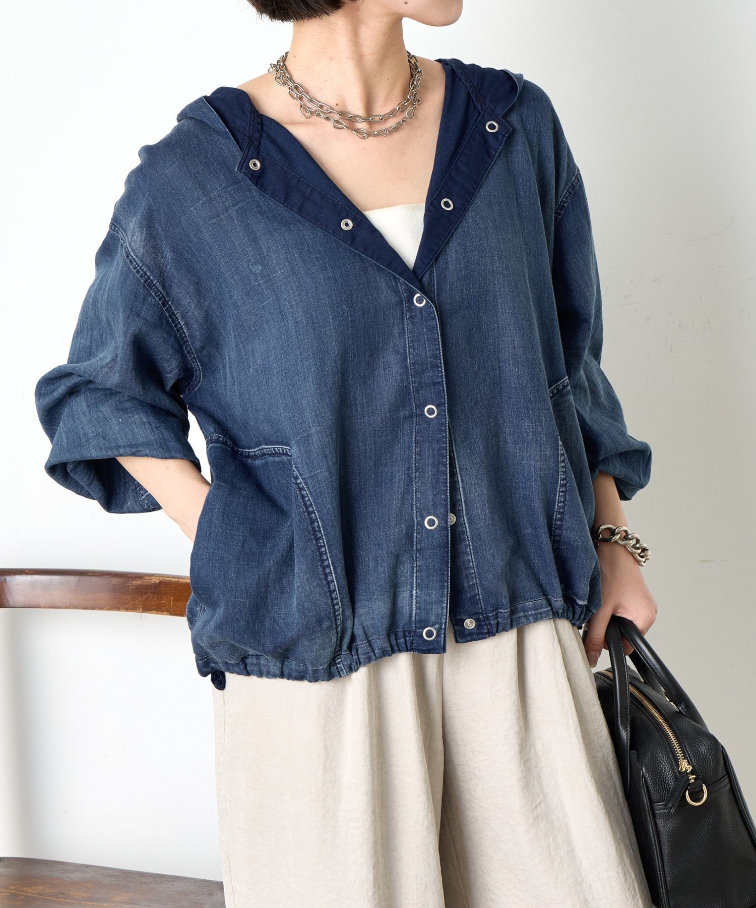 タグ付新品未使用L'ATELIER DENIME D' IE'NA ジャケット 楽天市場】L'ATELIER DENIME D'IENA/リメイクタックデニム