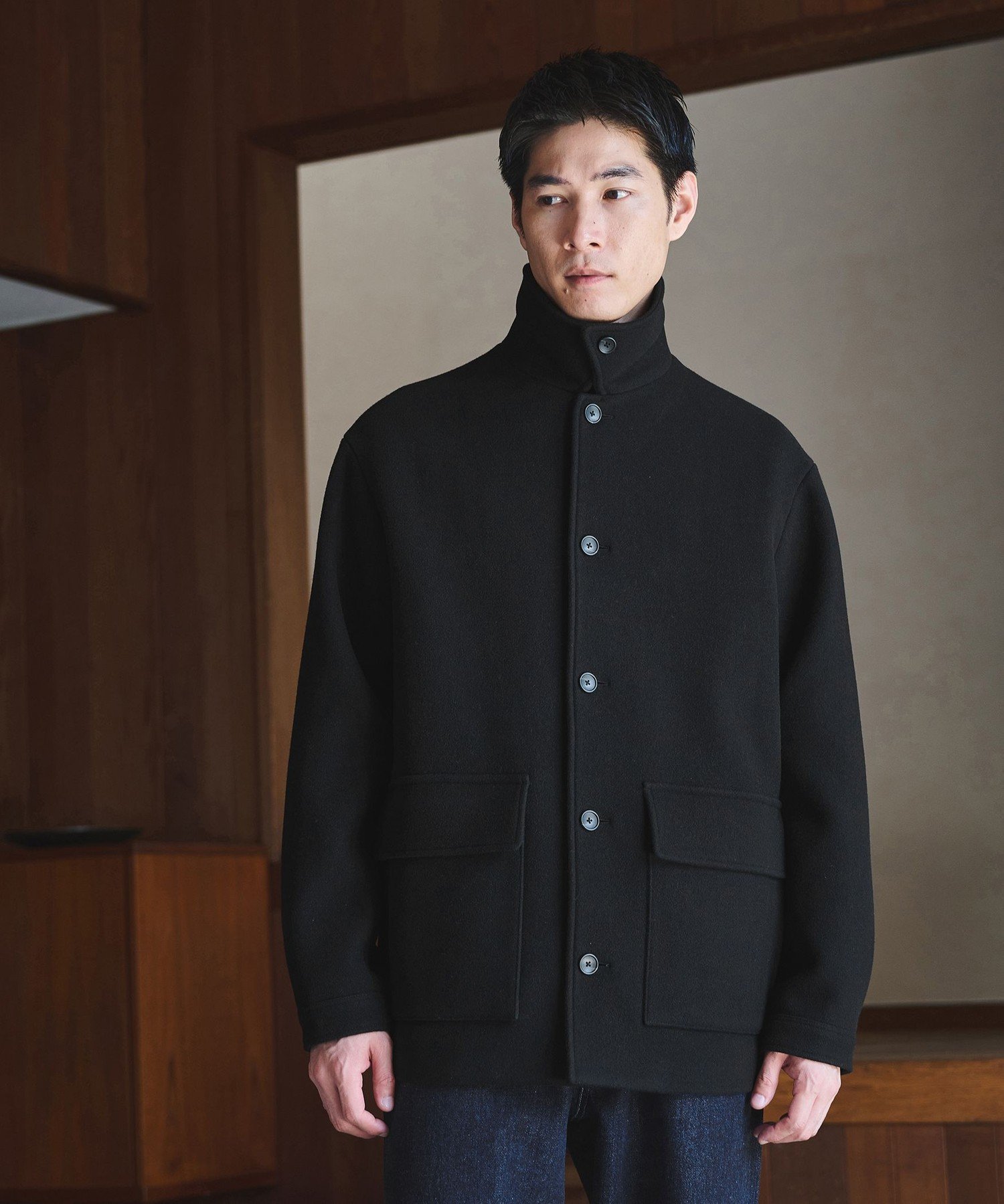 UNITED ARROWS green label relaxing SENTDALE WOOL カバーオール