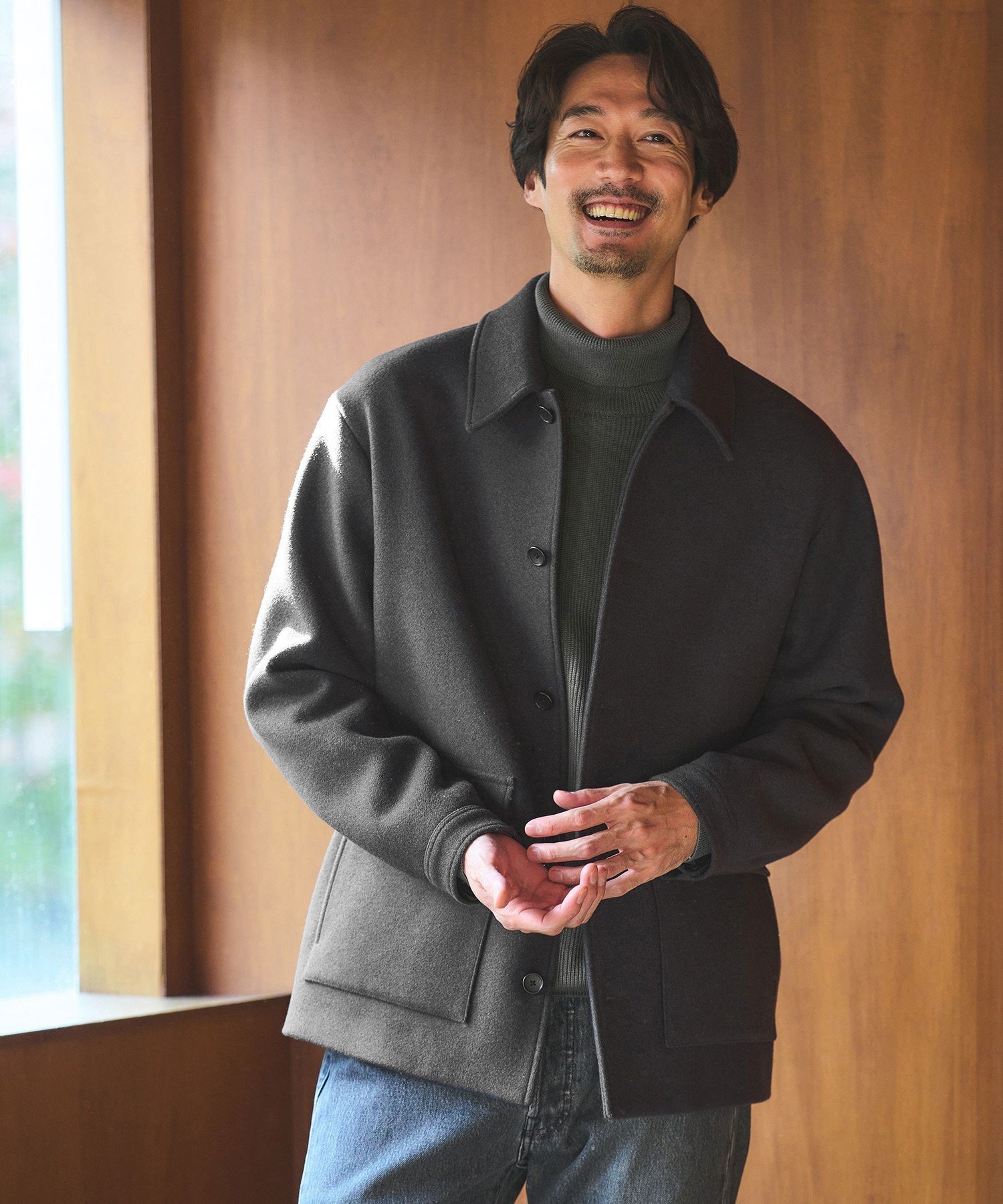 UNITED ARROWS green label relaxing SENTDALE WOOL カバーオール