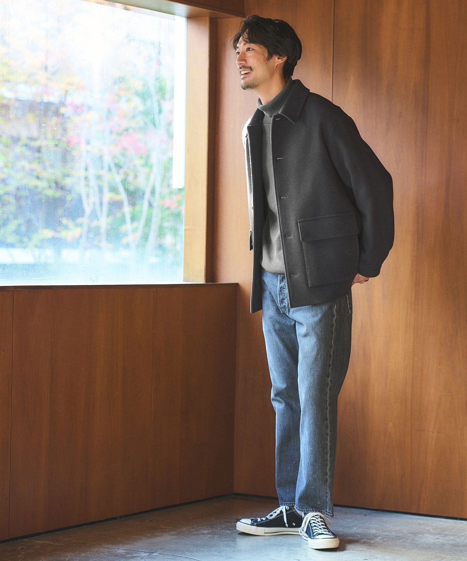 UNITED ARROWS green label relaxing SENTDALE WOOL カバーオール