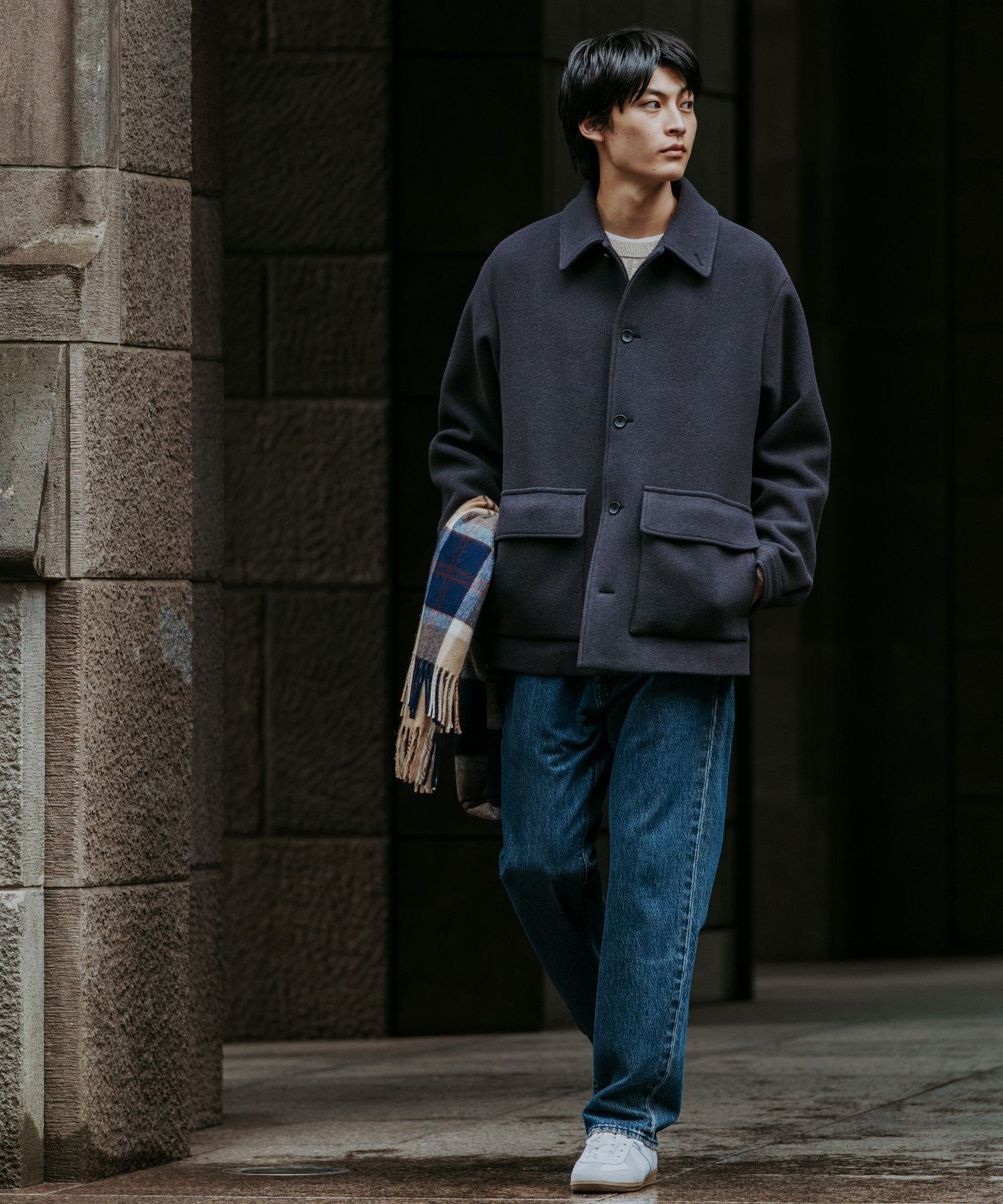 UNITED ARROWS green label relaxing SENTDALE WOOL カバーオール