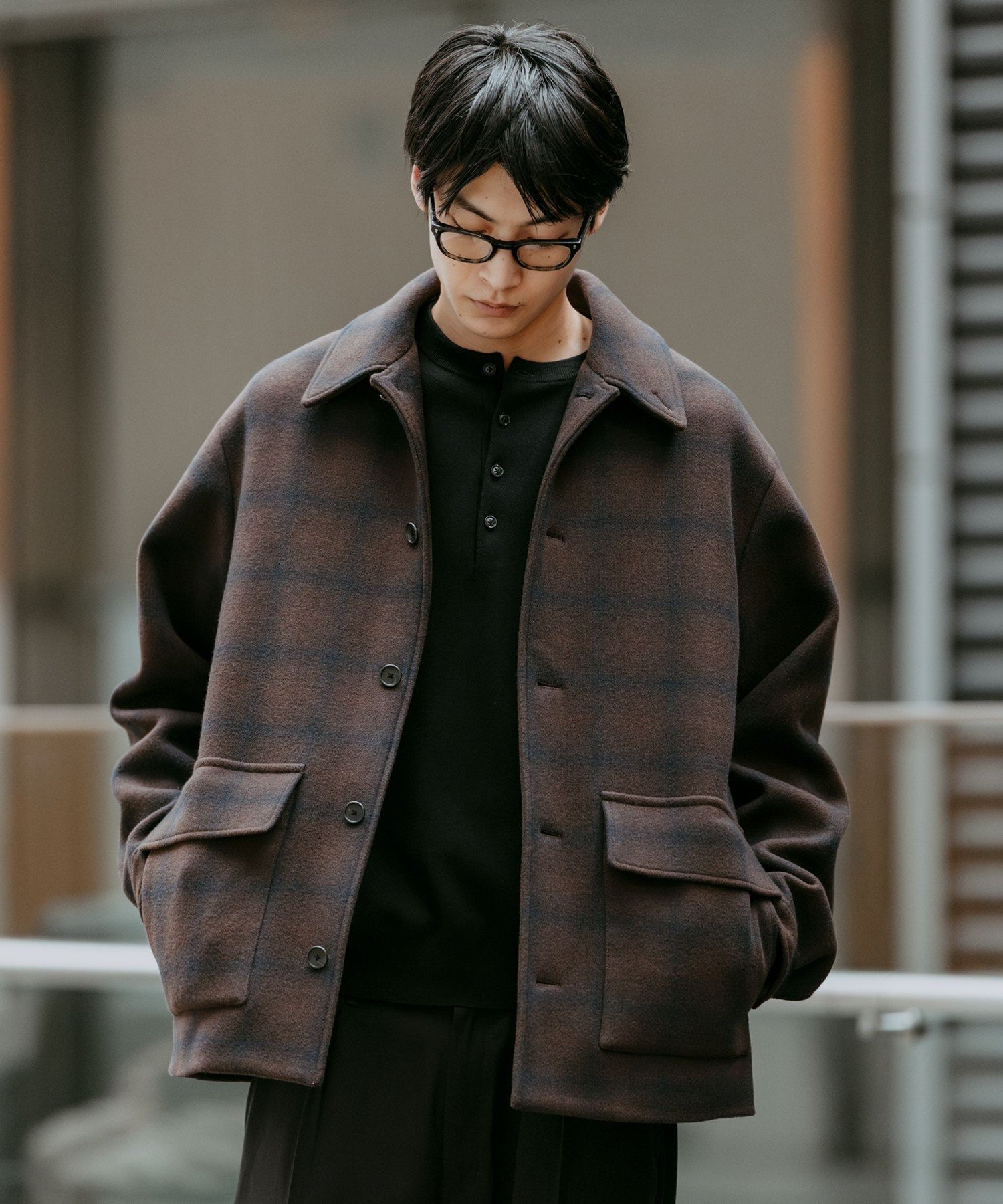 UNITED ARROWS green label relaxing SENTDALE WOOL カバーオール