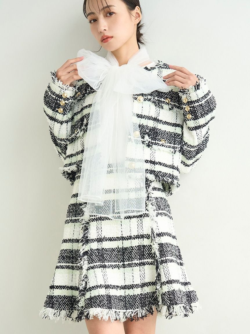 楽天市場】【SALE／50%OFF】ツイードフレアミニスカート SNIDEL