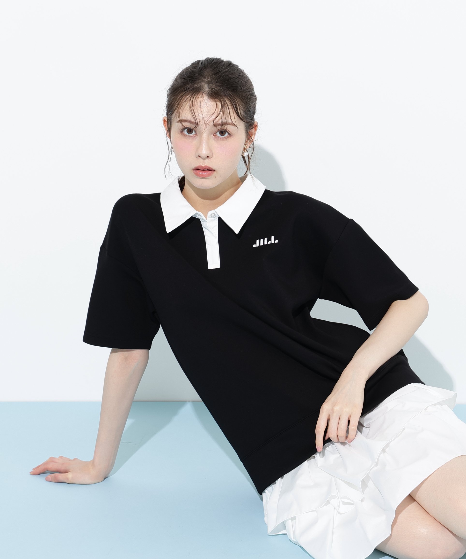 楽天市場】ポロ衿カットソーワンピース JILL by JILL STUART
