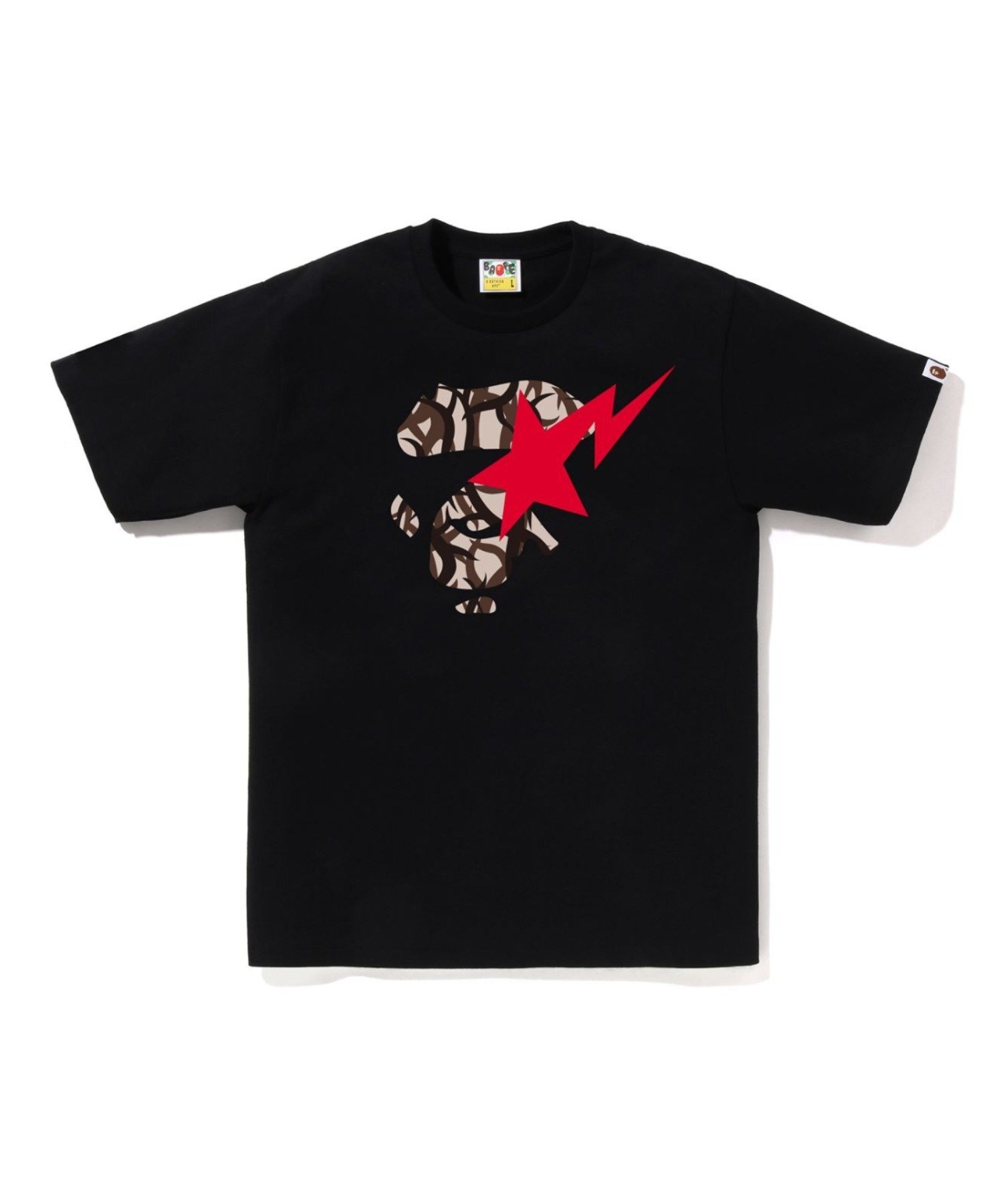 MCM アベイシングエイプ　tシャツ MCM × BAPE camo APE HEAD T-shirt White A Bathing Ape Size S