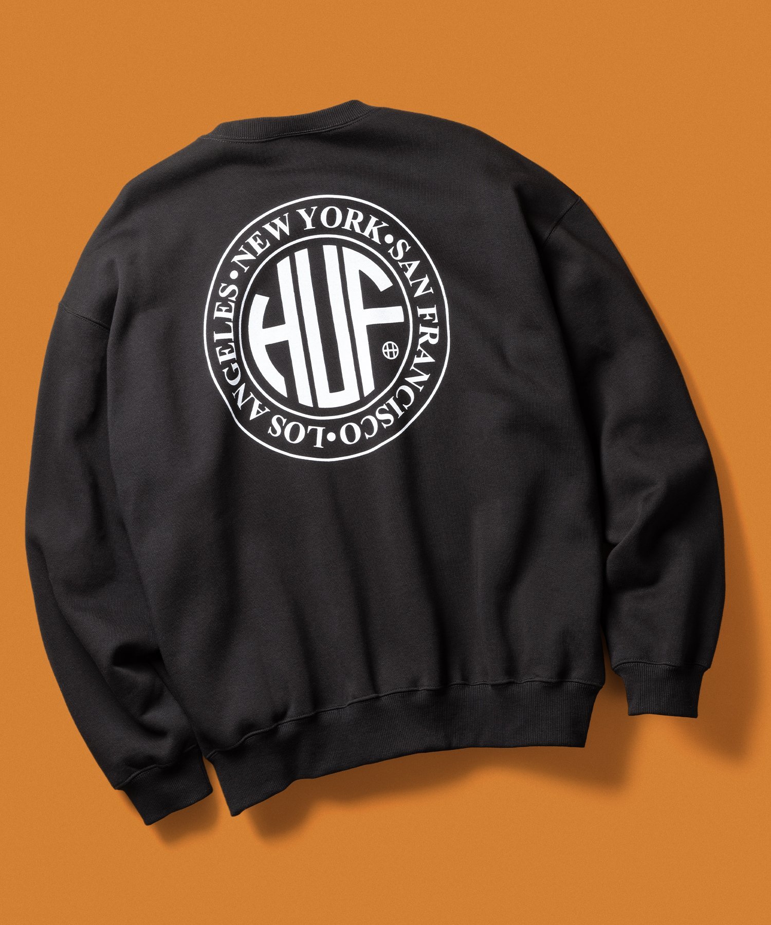 楽天市場】ハフ トレーナー HUF クルーネック スウェット 黒 綿