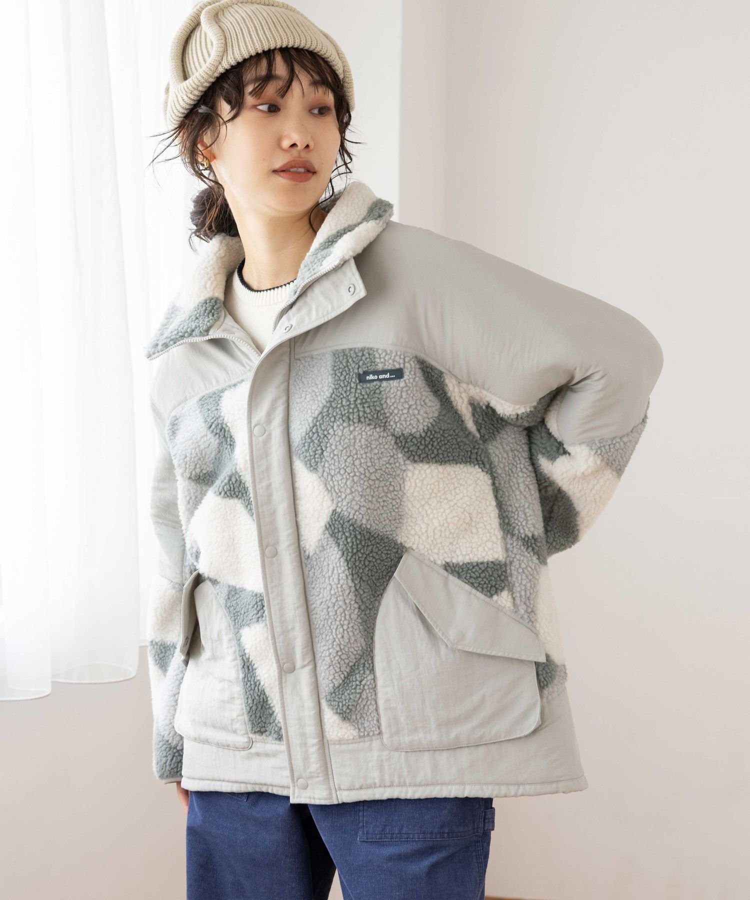 SALE／40%OFF】niko and ... 【清原果耶さん着用アイテム】ボア 