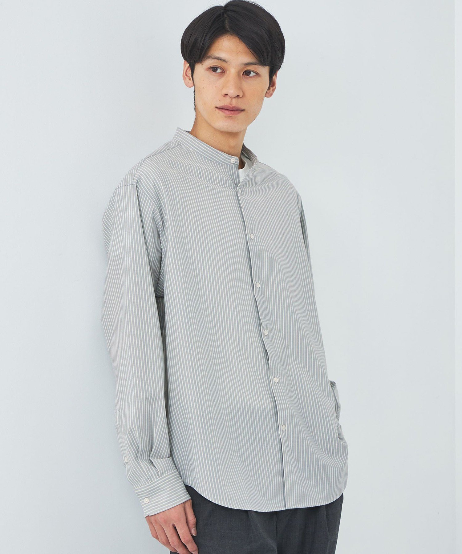 UNITED ARROWS green label relaxing TWウォッシャブルトロ ストライプ 